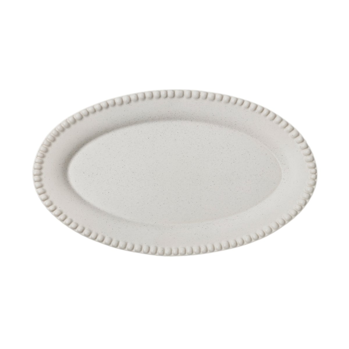 potteryjo plat à service daria 35 cm grès cotton white