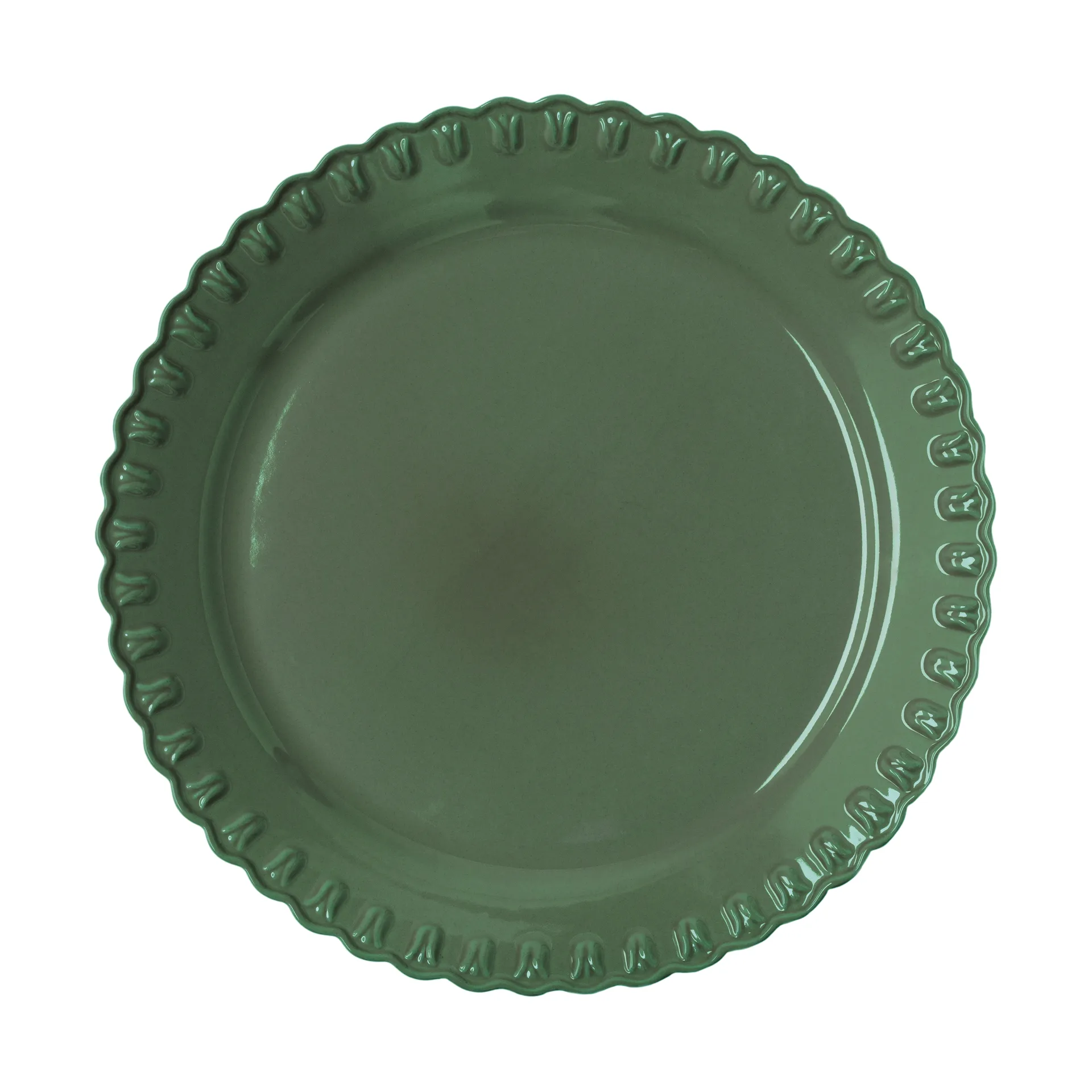 Plat de service Tulipa Ø37 cm, Verona green PotteryJo