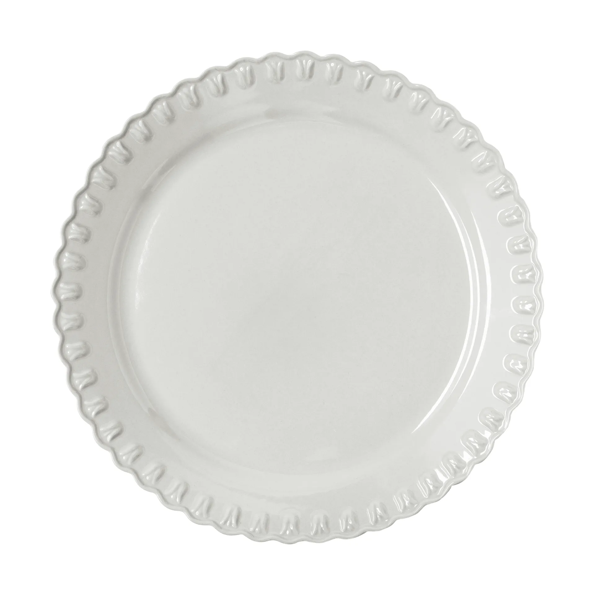 Plat de service Tulipa Ø37 cm, White PotteryJo