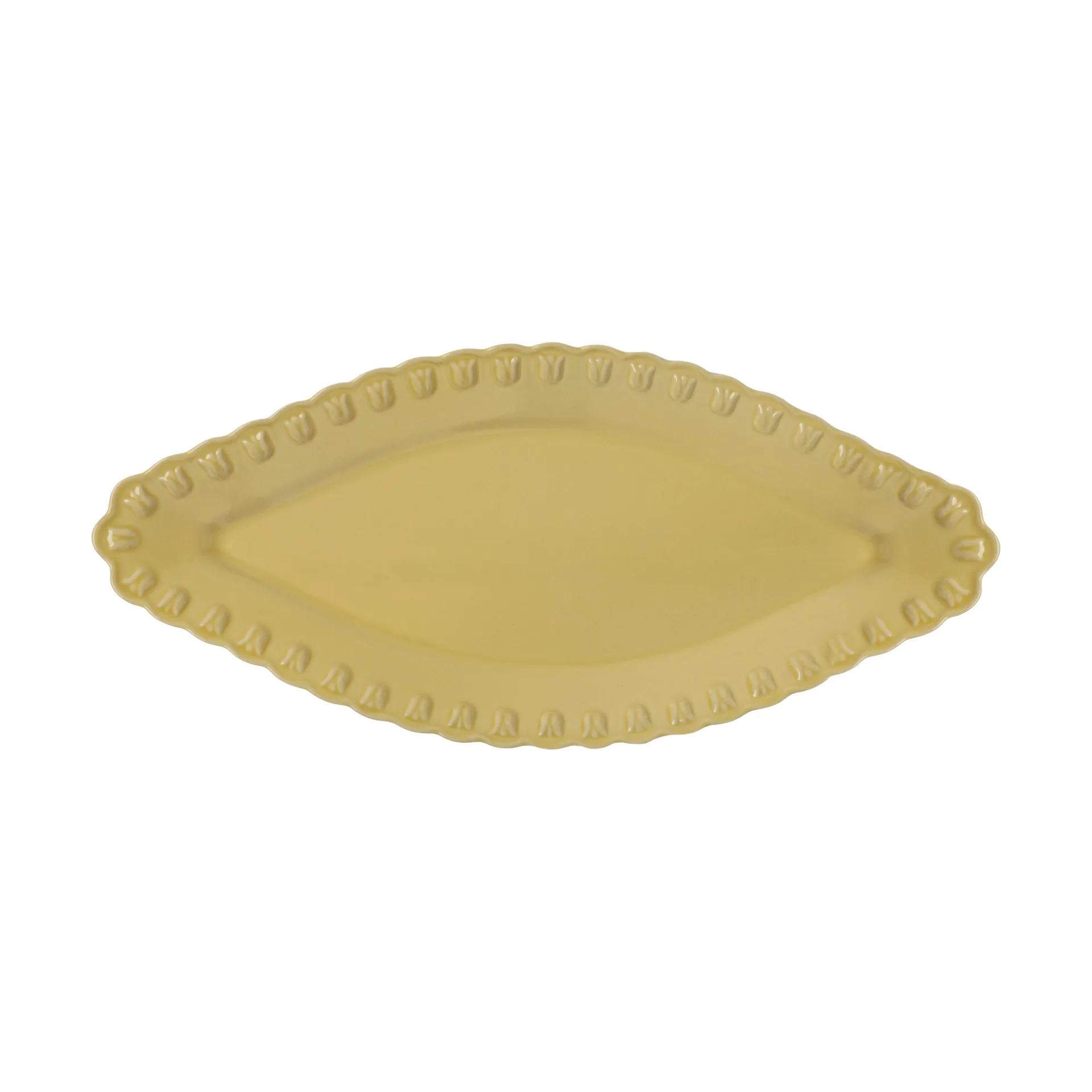 Plat ovale Tulipa 20x45 cm, Pale Moon PotteryJo