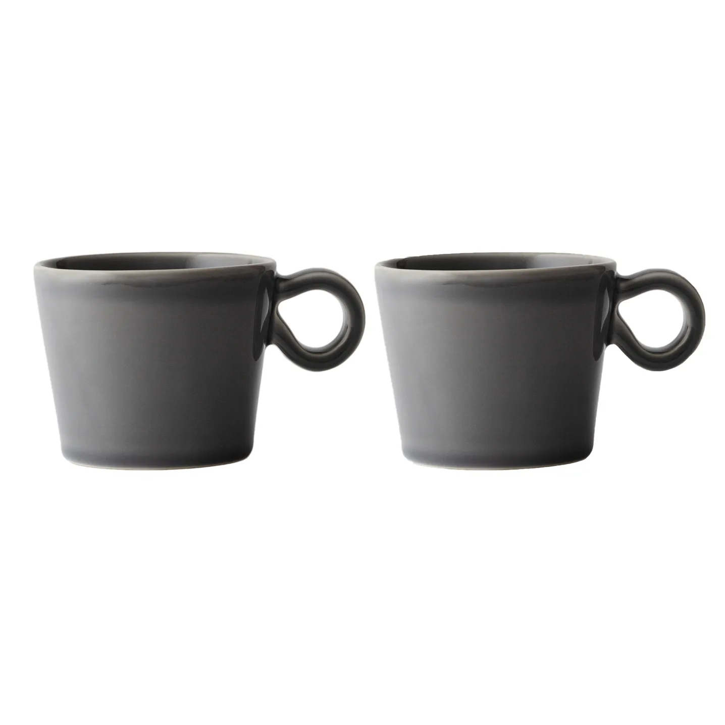 Tasse avec poignée Daria Lot de 2, Clean grey PotteryJo
