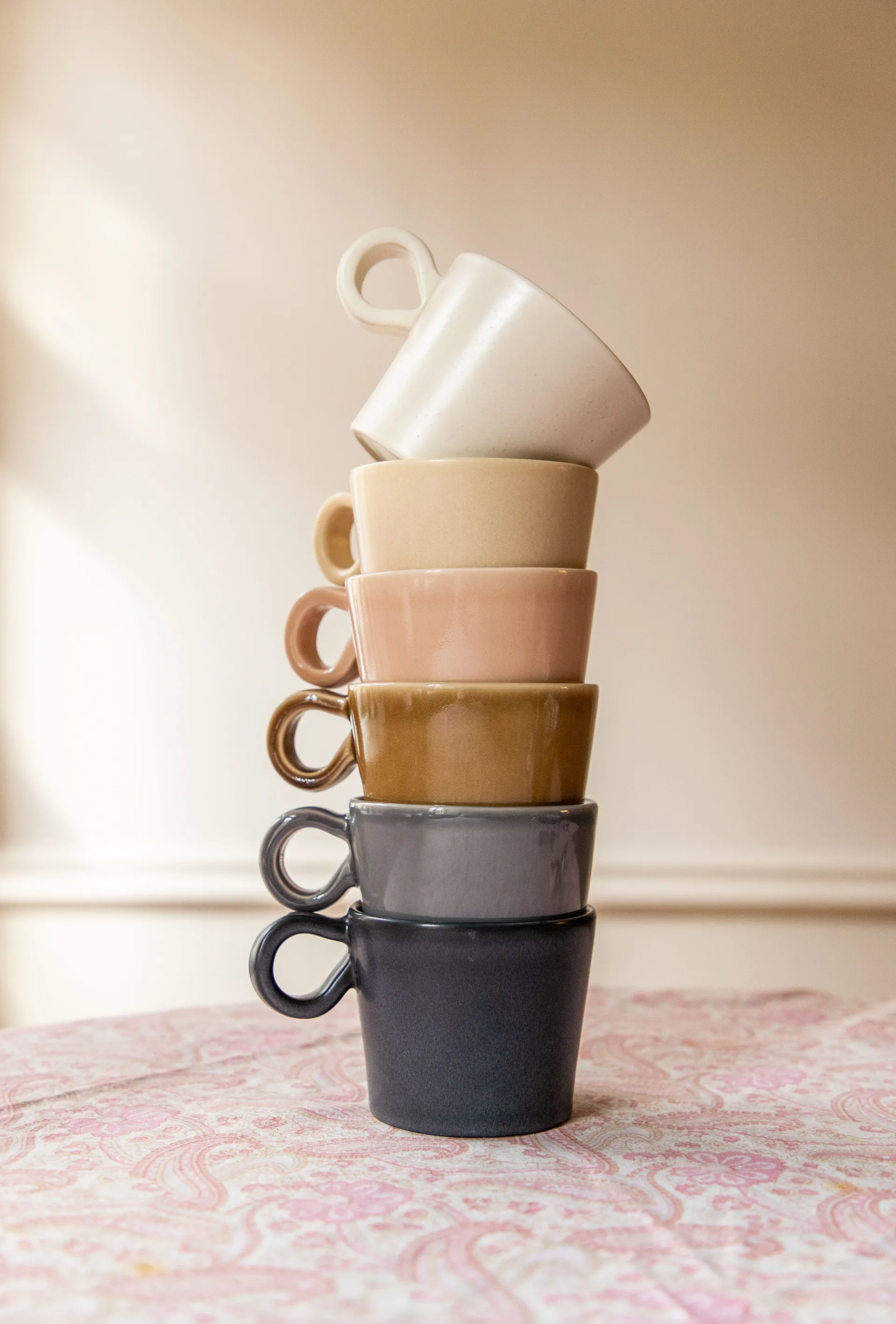 Tasse avec poignée Daria Lot de 2, Cotton white PotteryJo