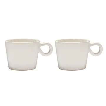 Tasse avec poignée Daria Lot de 2 - Cotton white - PotteryJo