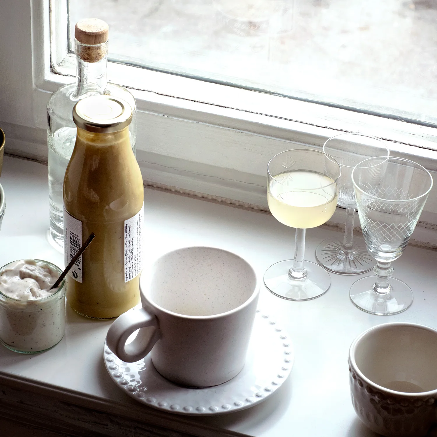 Tasse avec poignée Daria Lot de 2, Cotton white PotteryJo