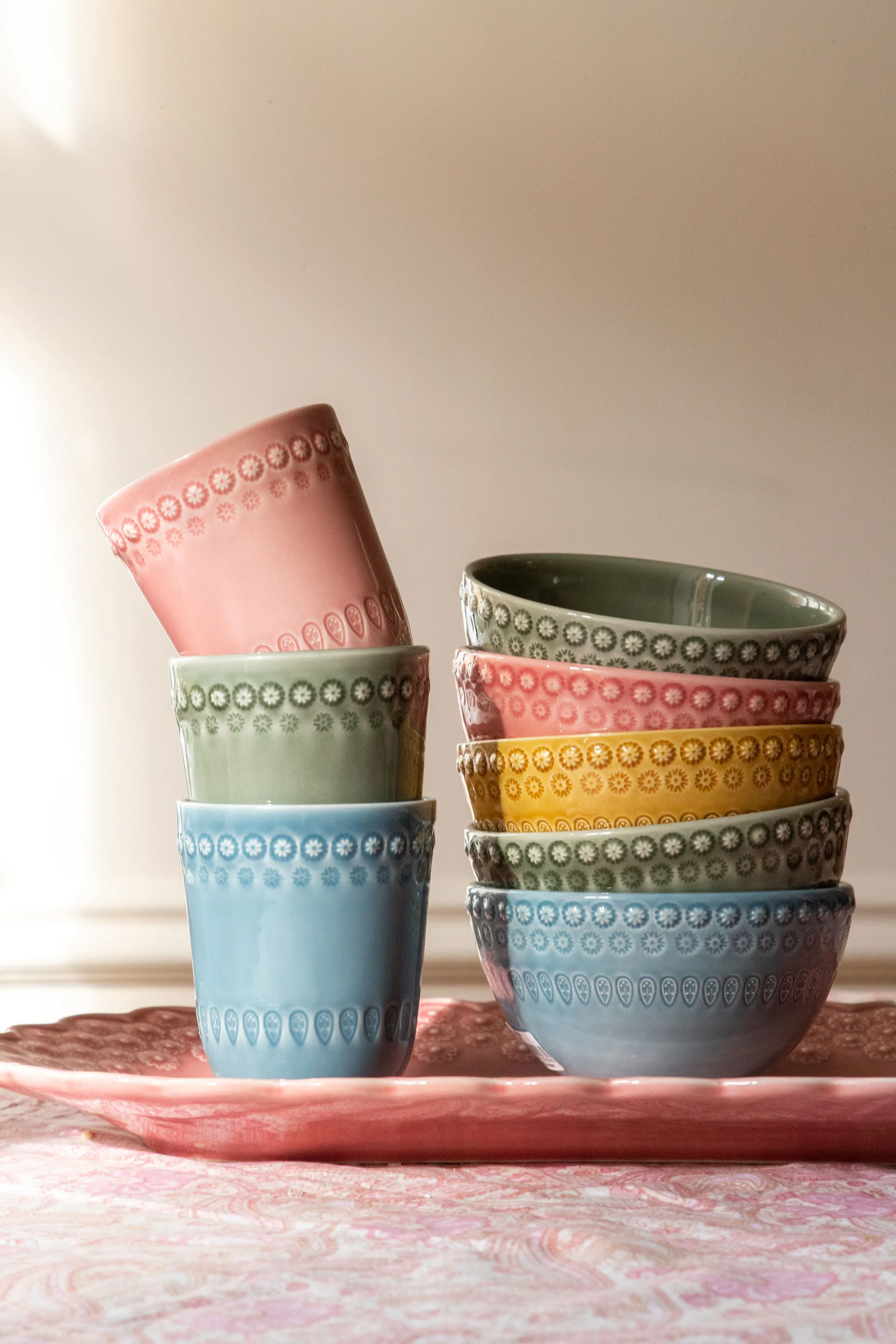 Tasse Daisy 35 cl Lot de 2, Faded army (vert) PotteryJo