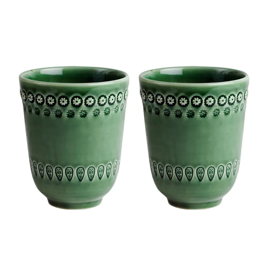 Tasse Daisy 35 cl Lot de 2, Forest (vert foncé) PotteryJo