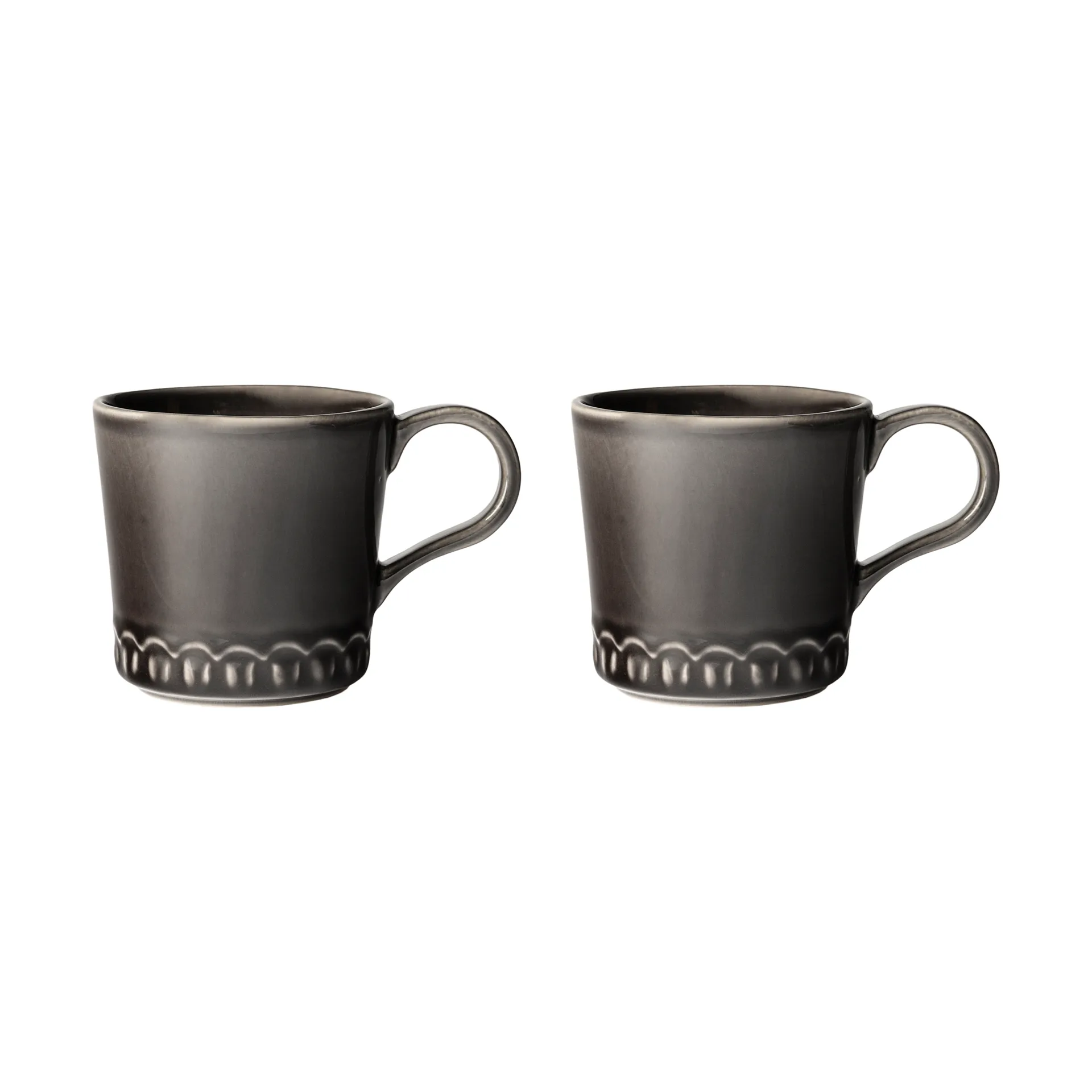 Tasse Tulipa 40 cl Lot de 2, Almost black PotteryJo