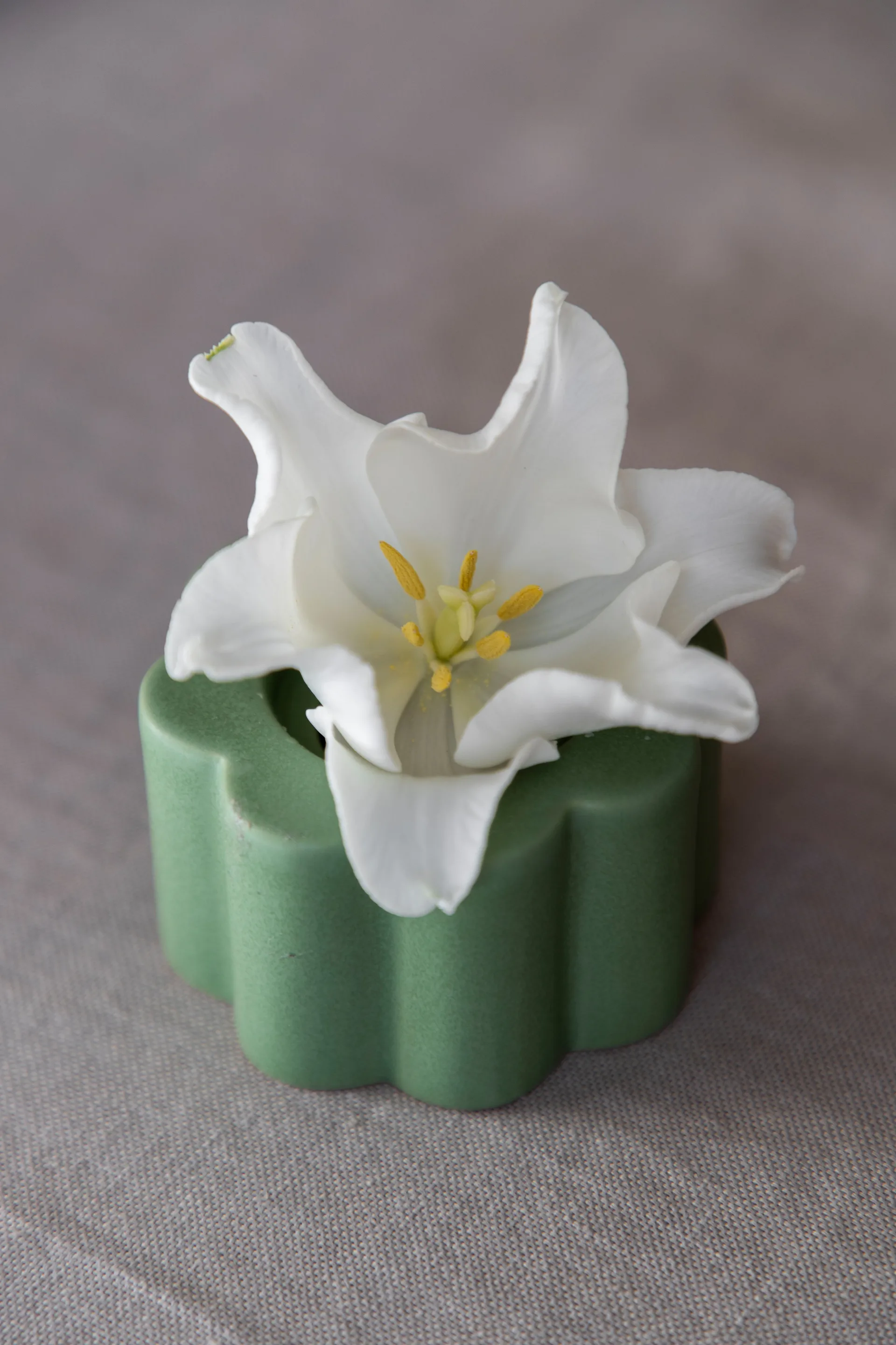 Vase/Bougeoir Birgit 5 cm, Olive PotteryJo