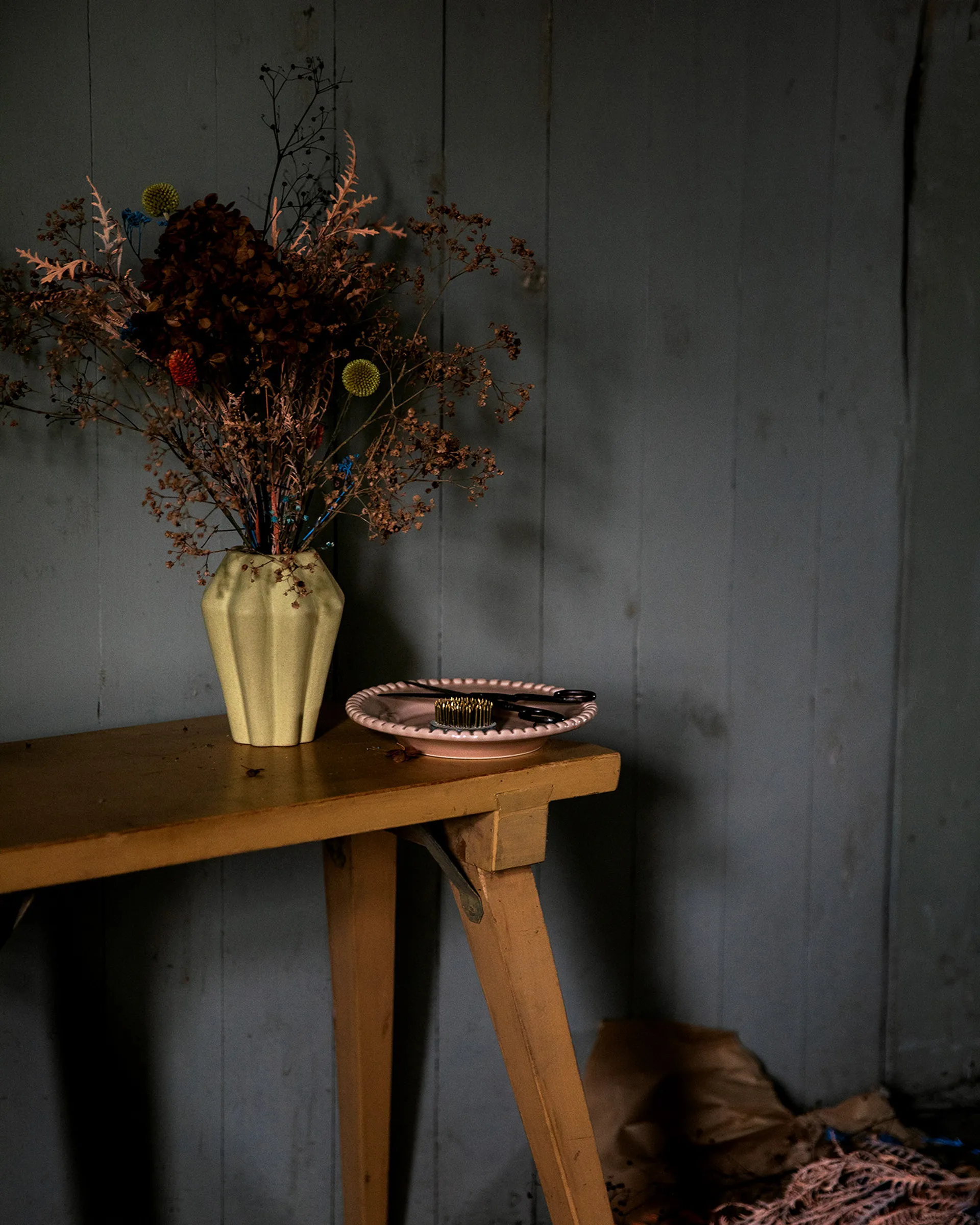 Vase/Photophore Birgit 14 cm, Pale Yellow PotteryJo