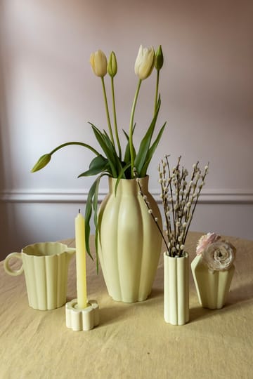 Vase/Photophore Birgit 14 cm - Pale Yellow - PotteryJo