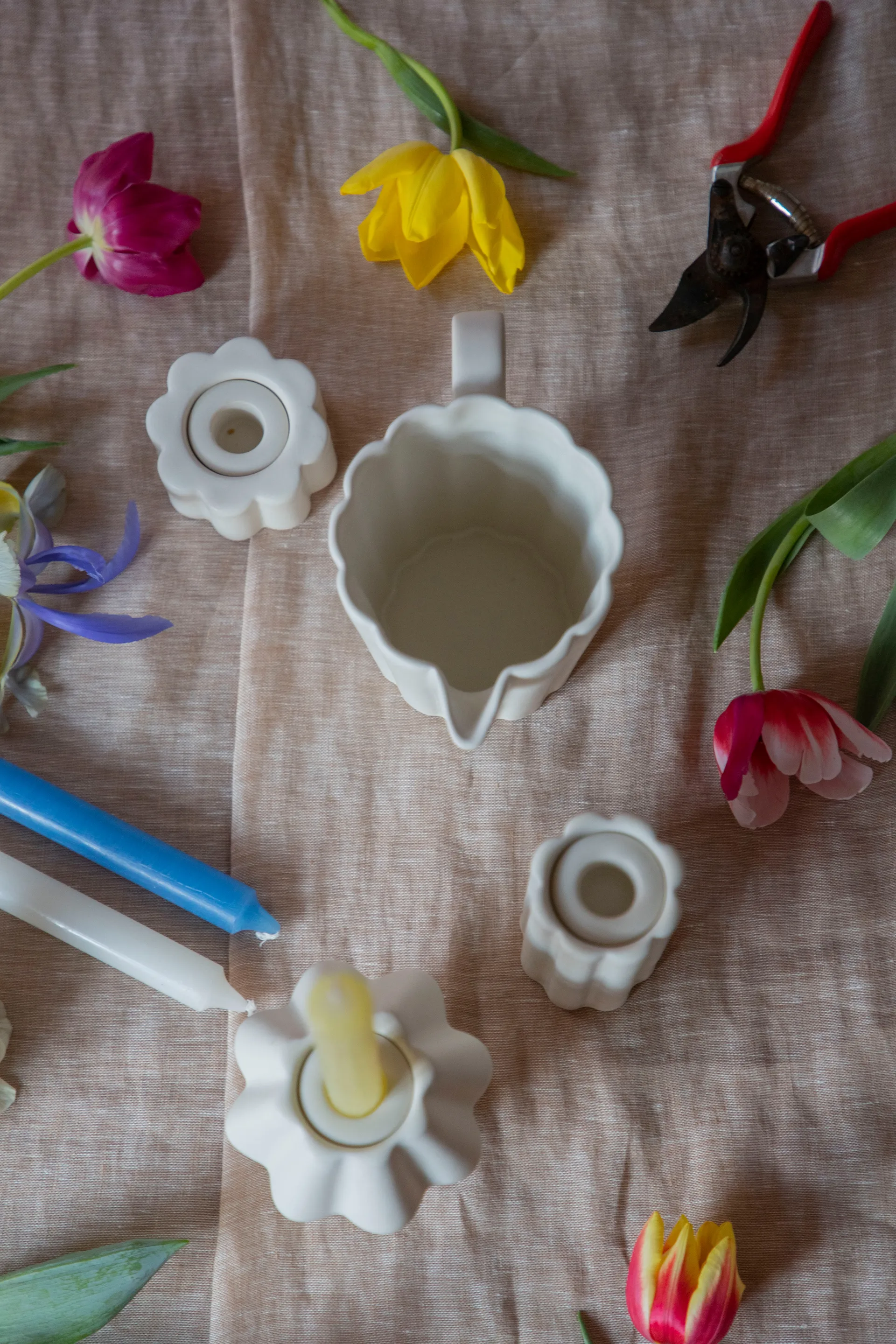 Vase/Photophore Birgit 14 cm, Shell PotteryJo