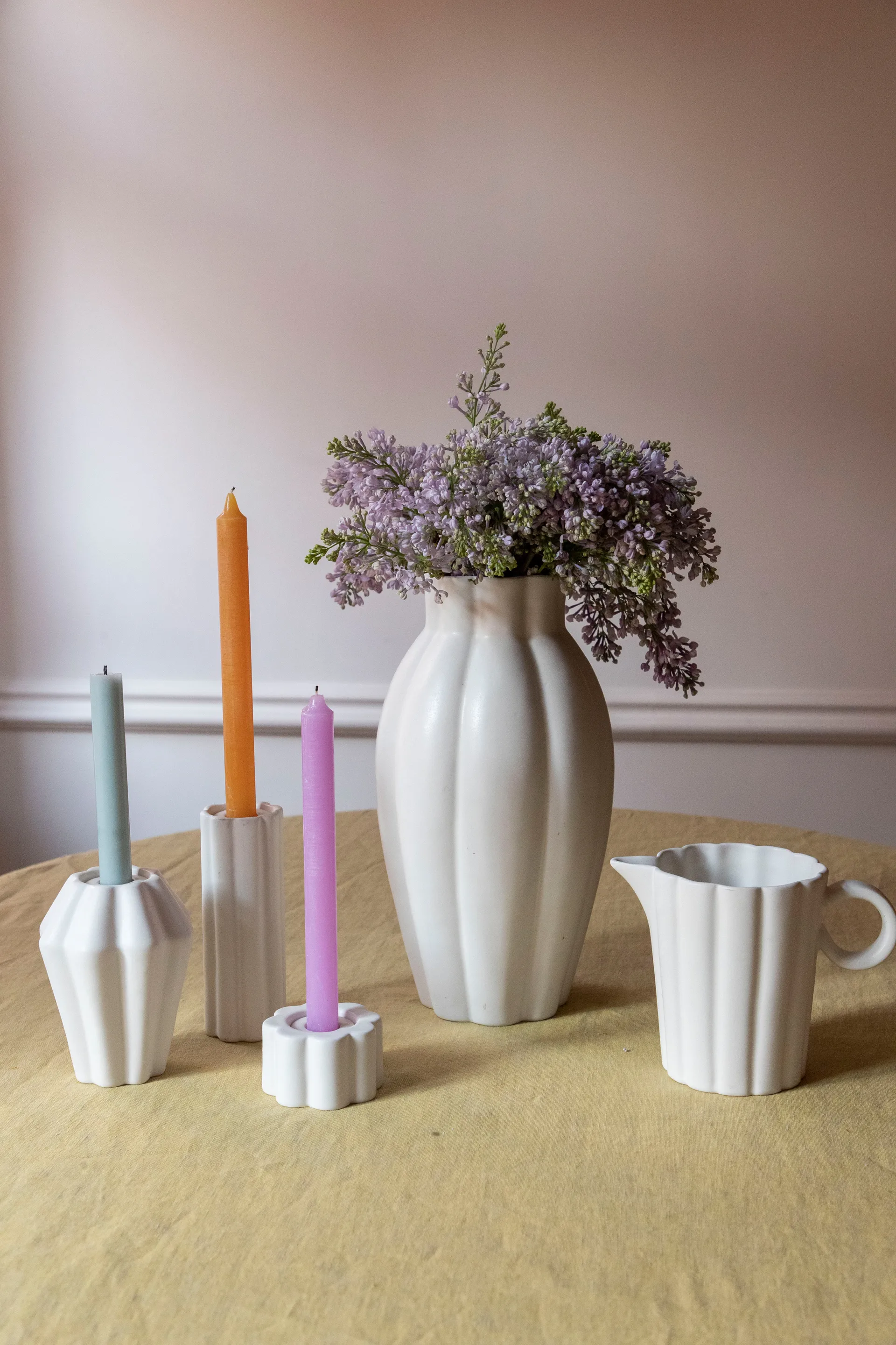 Vase/Photophore Birgit 14 cm, Shell PotteryJo