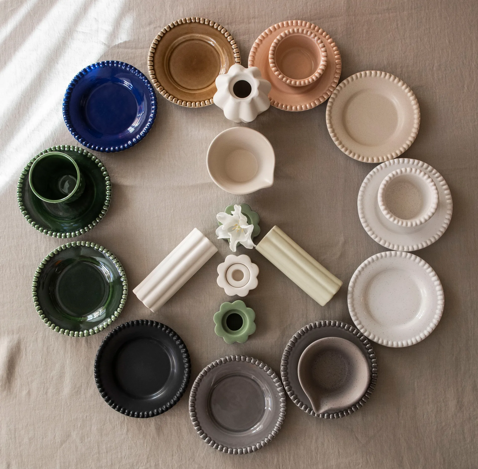 Vase/Photophore Birgit 14 cm, Shell PotteryJo