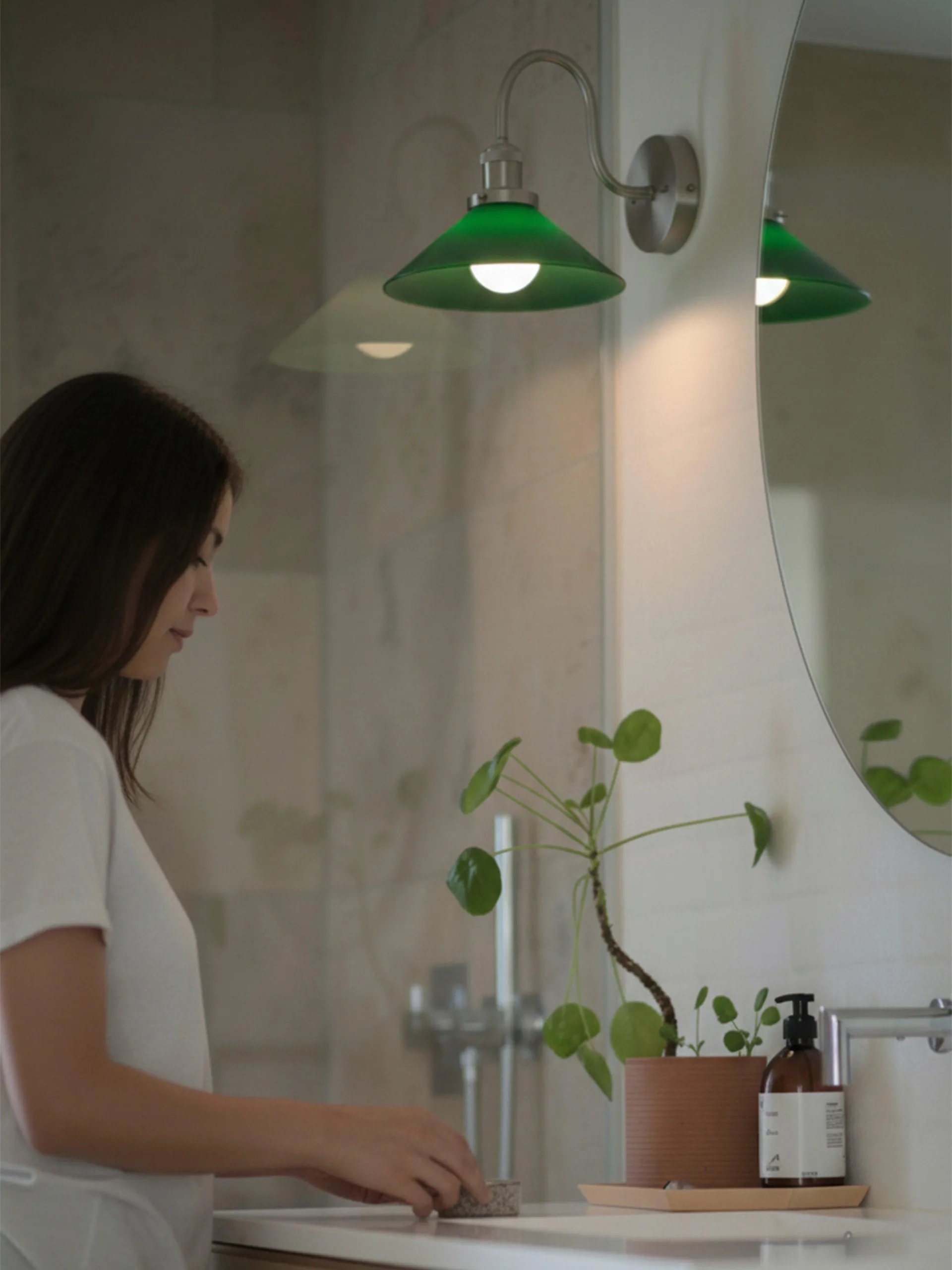 Applique murale August, Vert-chrome PR Home