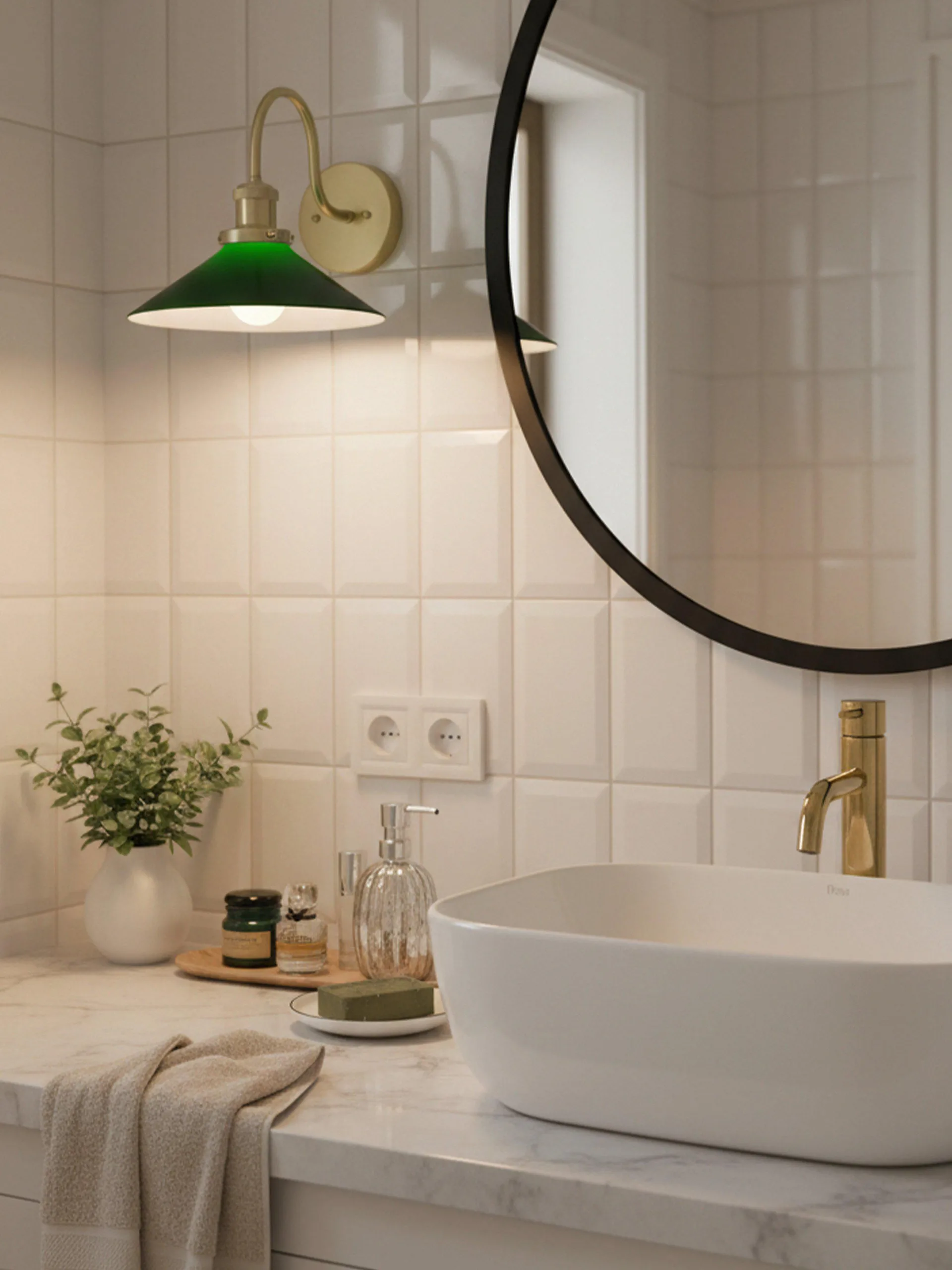 Applique murale August, Vert-laiton PR Home