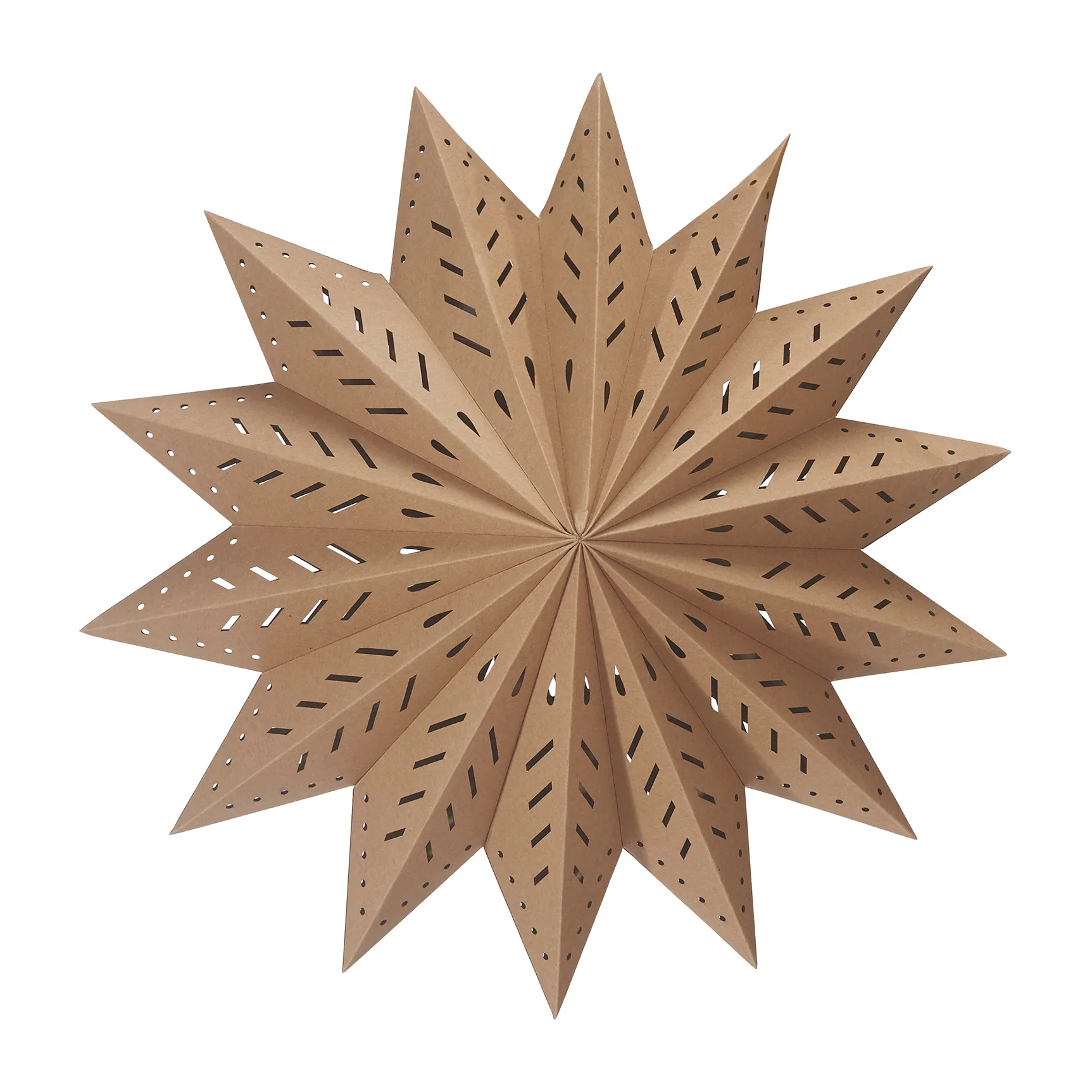 Etoile de l'avent Alfa marron, Marron, 50 cm PR Home