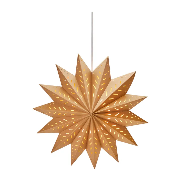 Etoile de l'avent Alfa marron - Marron, 60 cm - PR Home