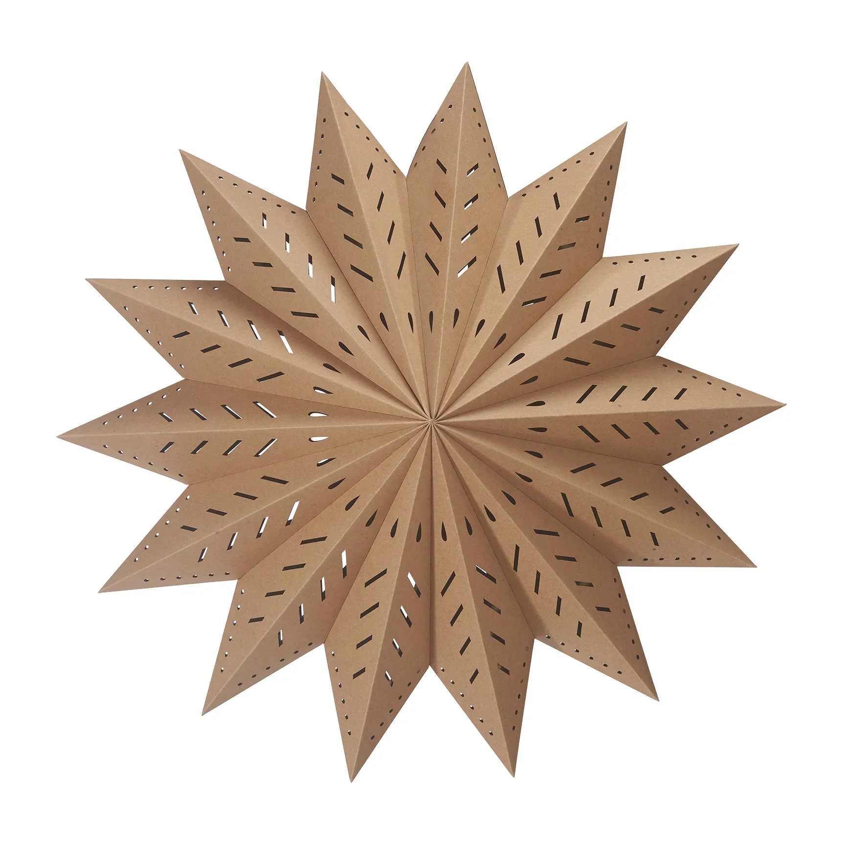 Etoile de l'avent Alfa marron, Marron, 60 cm PR Home