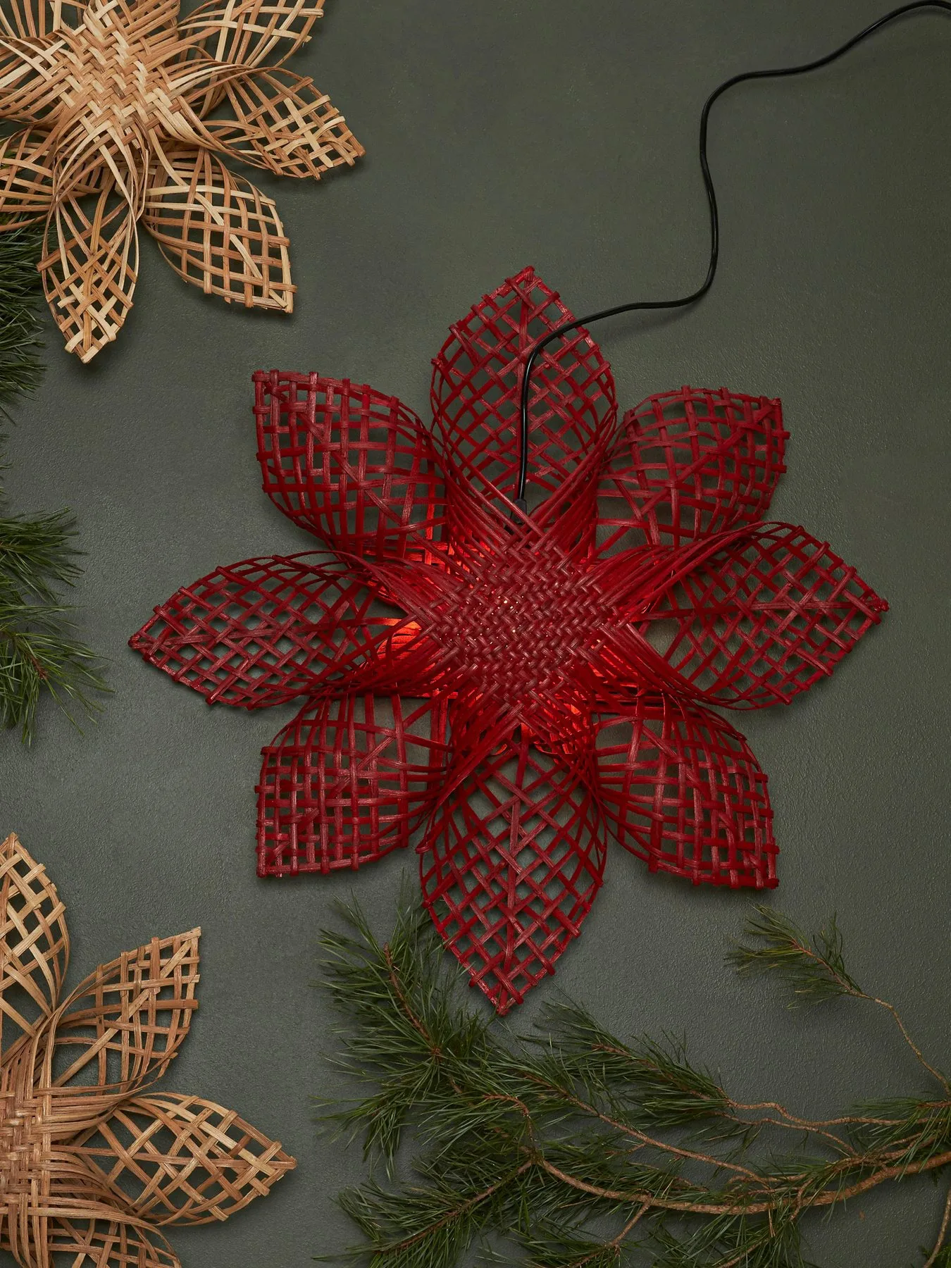 Etoile de l'avent Anna rouge, 82 cm PR Home