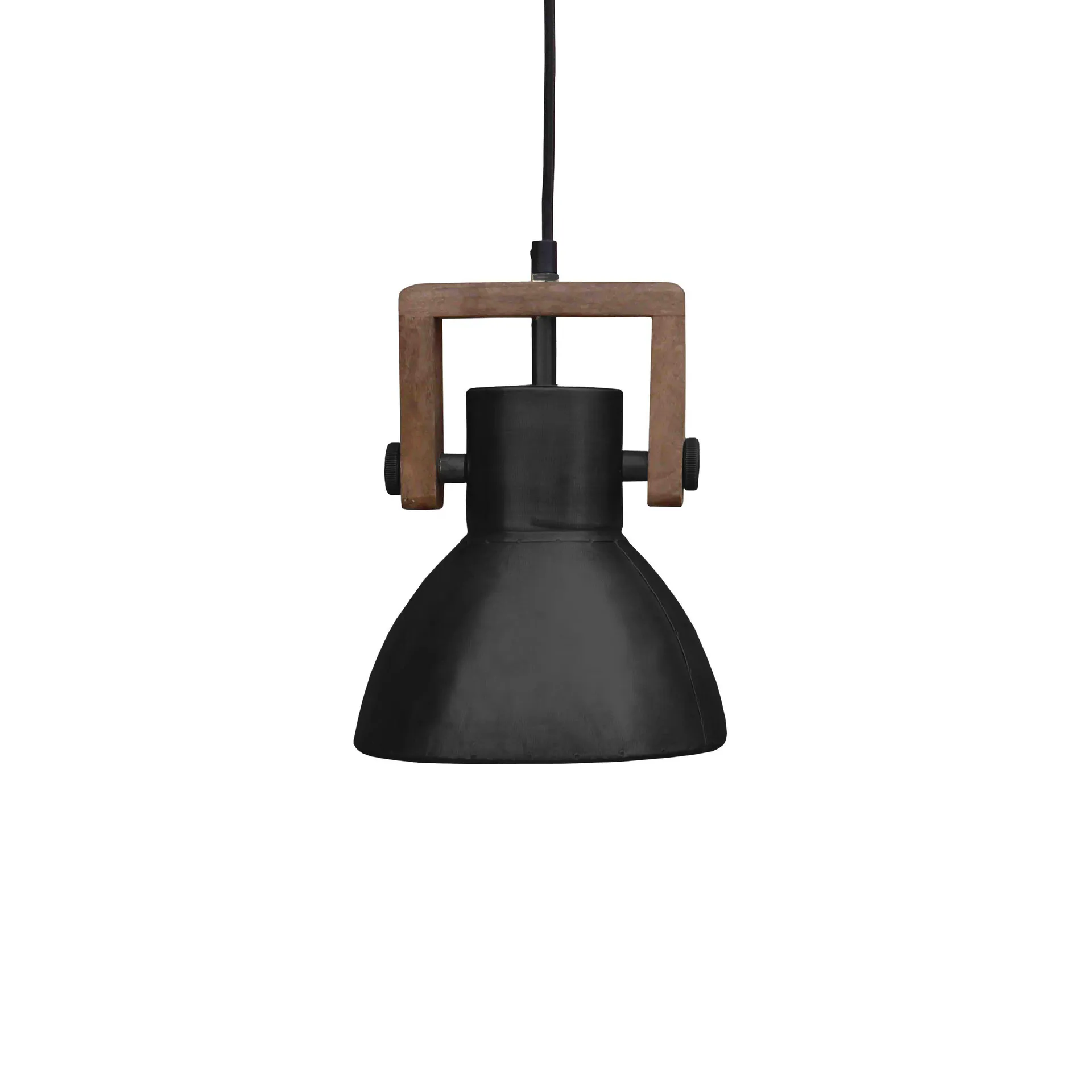 Lampe à suspension Ashby single Ø19 cm, Black Zink PR Home