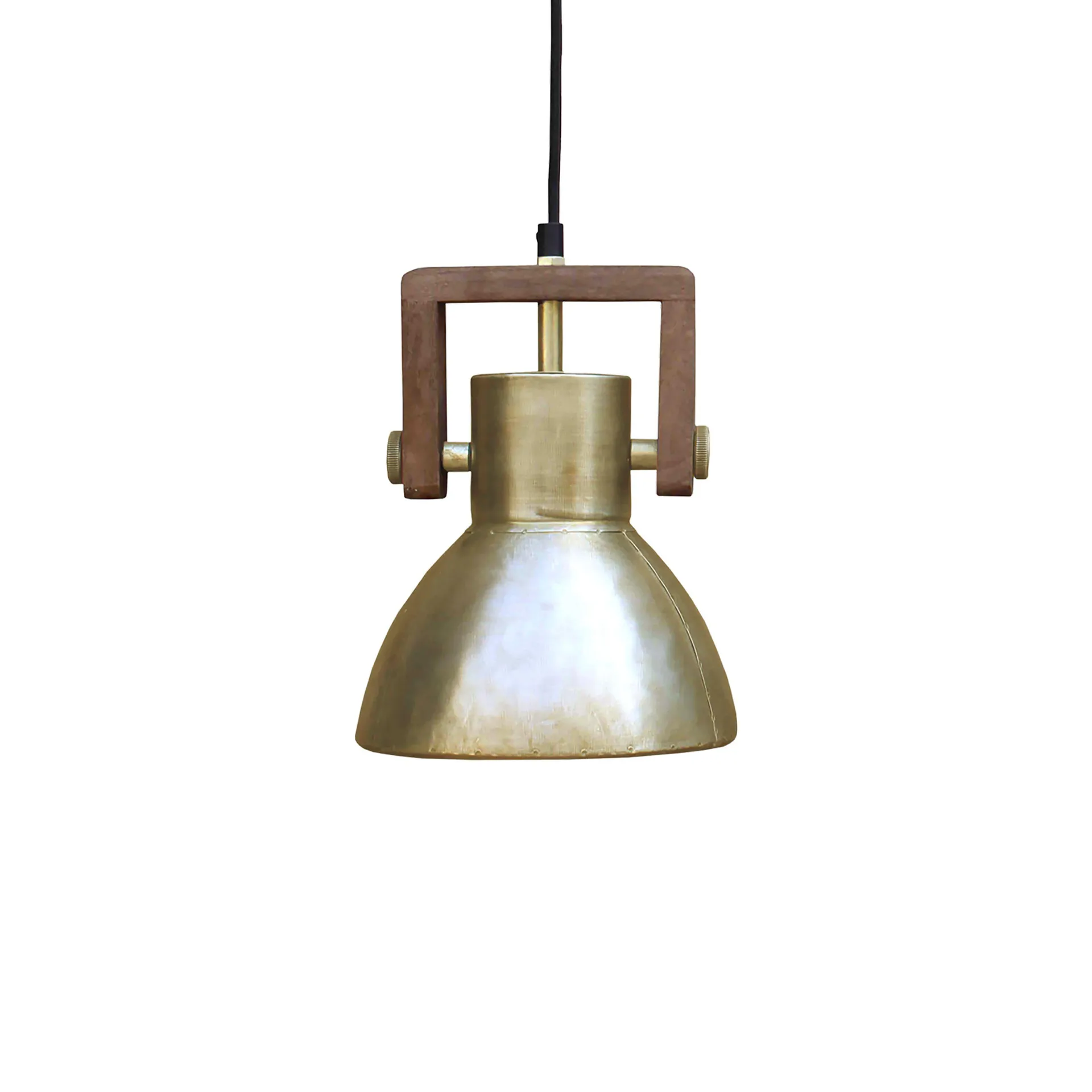 Lampe à suspension Ashby single Ø19 cm, Pale Gold PR Home