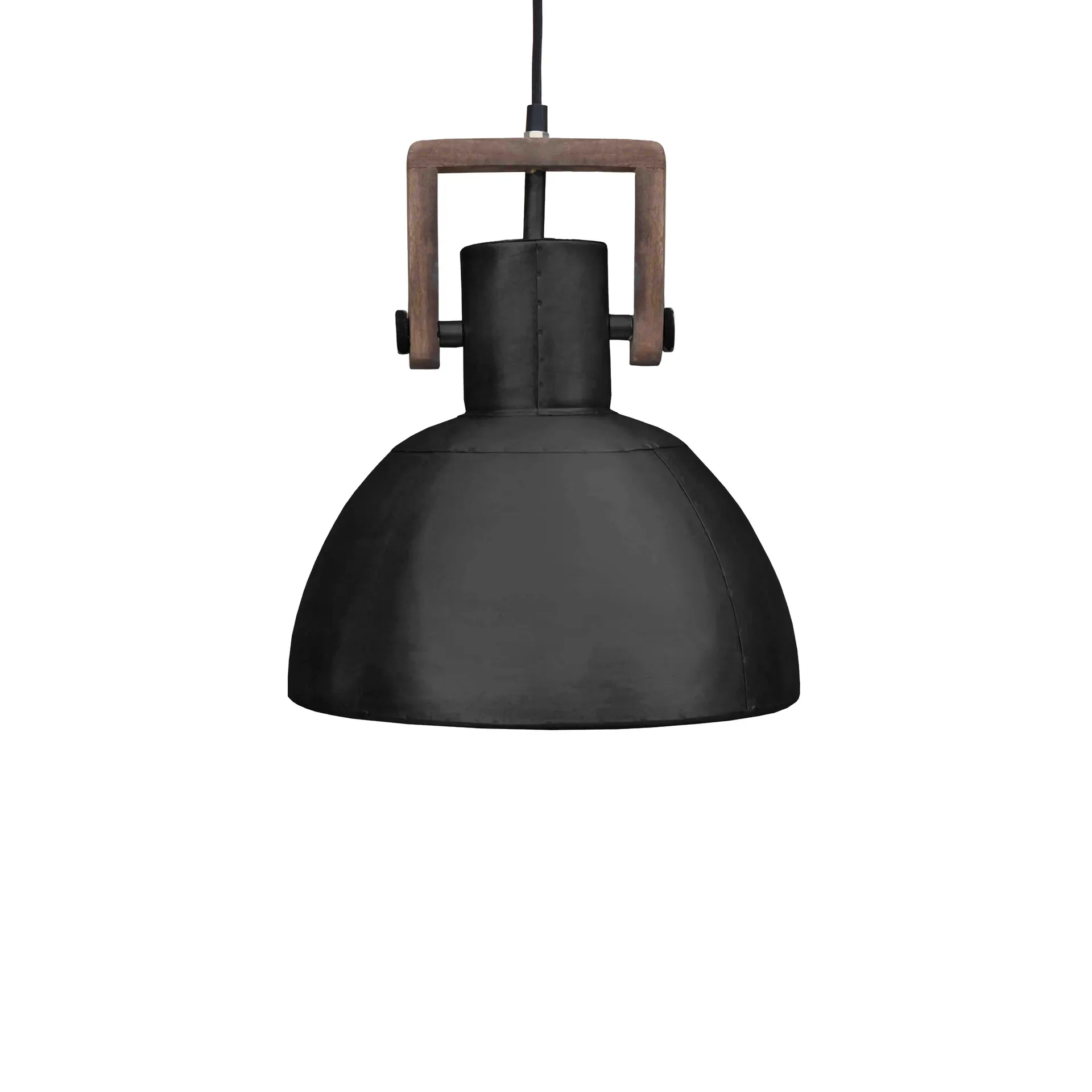 Lampe à suspension Ashby single Ø29 cm, Black Zink PR Home