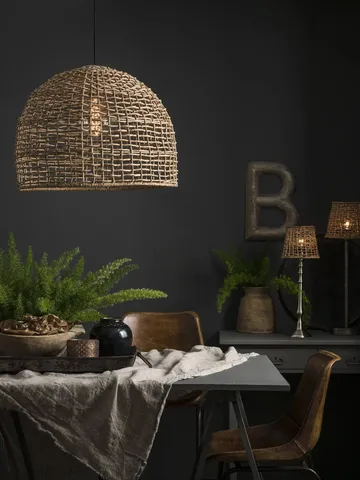 Lampe à suspension Cebu - Naturel, Ø46 cm - PR Home