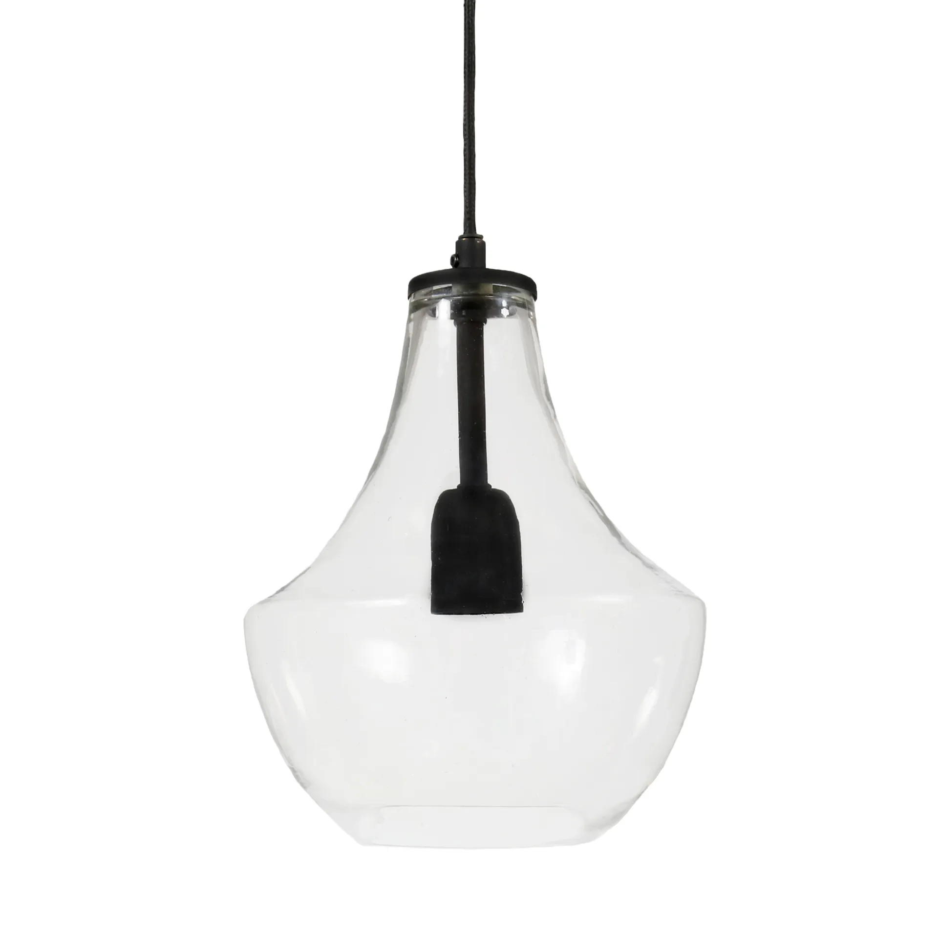 Lampe à suspension Hamilton 21 cm, transparent-noir PR Home