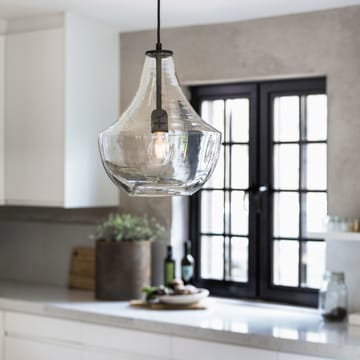 Lampe à suspension Hamilton 30 cm - transparent-noir - PR Home