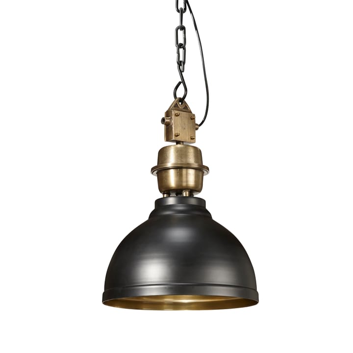 Lampe à suspension Manchester Ø 35 cm - Noir-laiton - PR Home