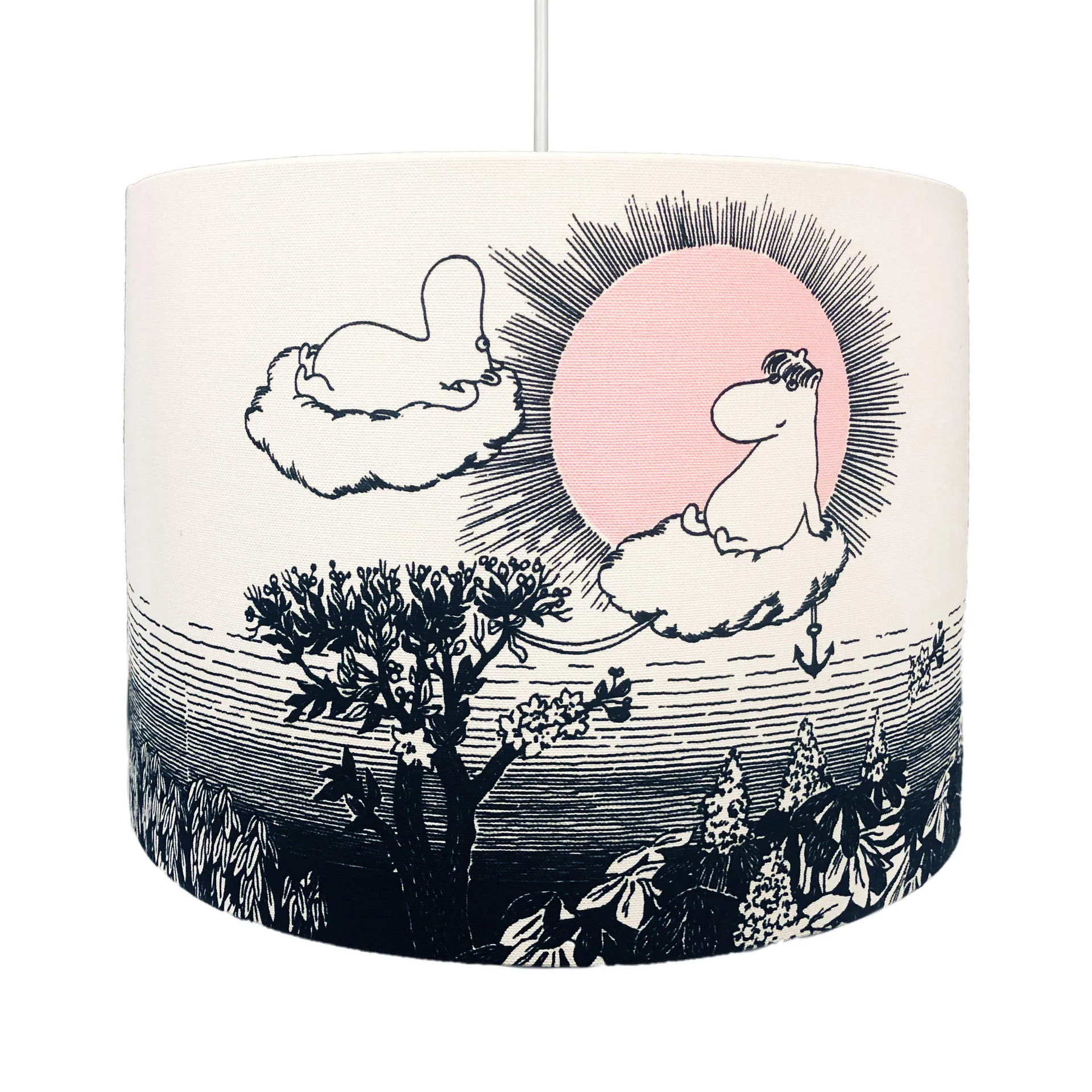 Lampe à suspension Moomin The Sky Ø35 cm, Blanc PR Home