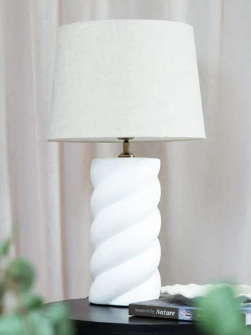 Lampe de table Spin - Blanc-beige - PR Home