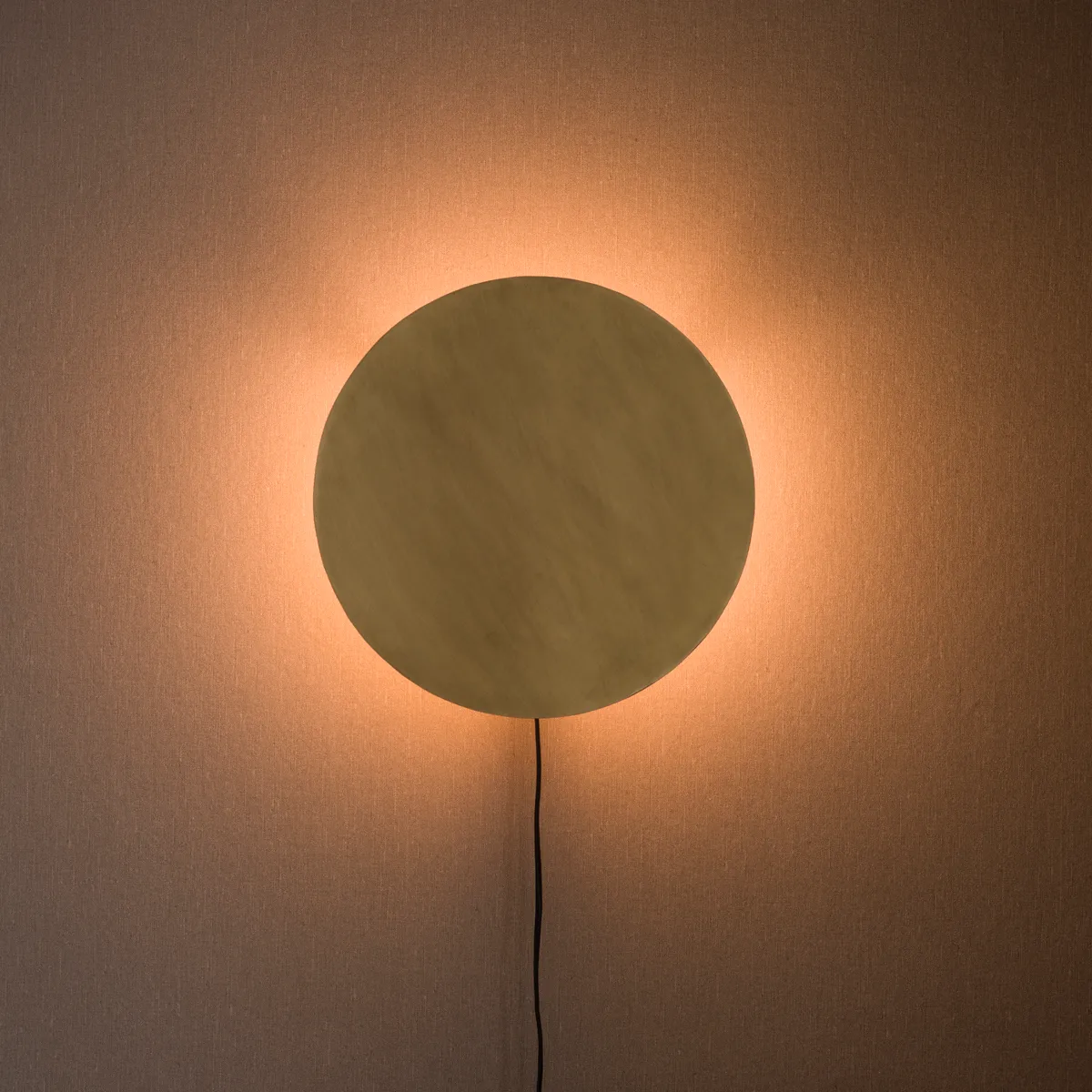 Lampe murale Full Moon Ø 35 cm, Or pâle PR Home