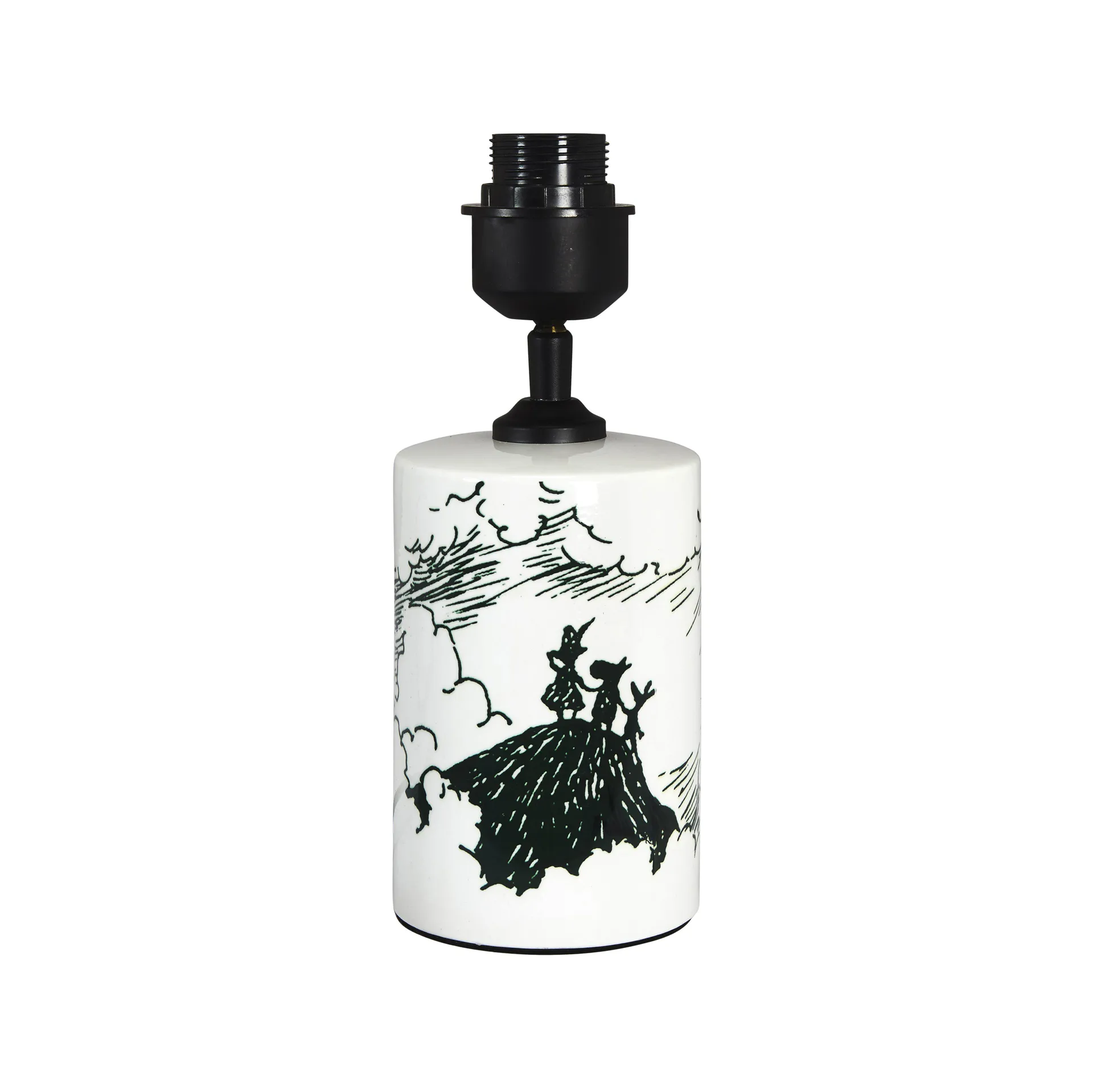 Pied pour lampe Moomin The Storm 27 cm, Noir PR Home