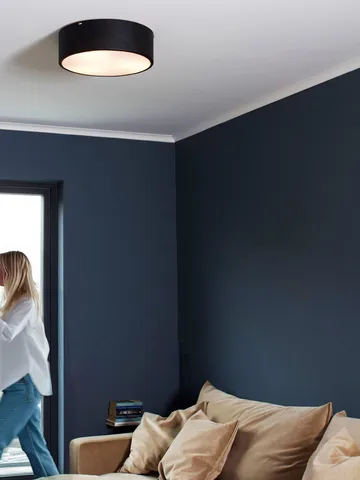 Plafonnier Colmar - Noir Ø41x13 cm - PR Home