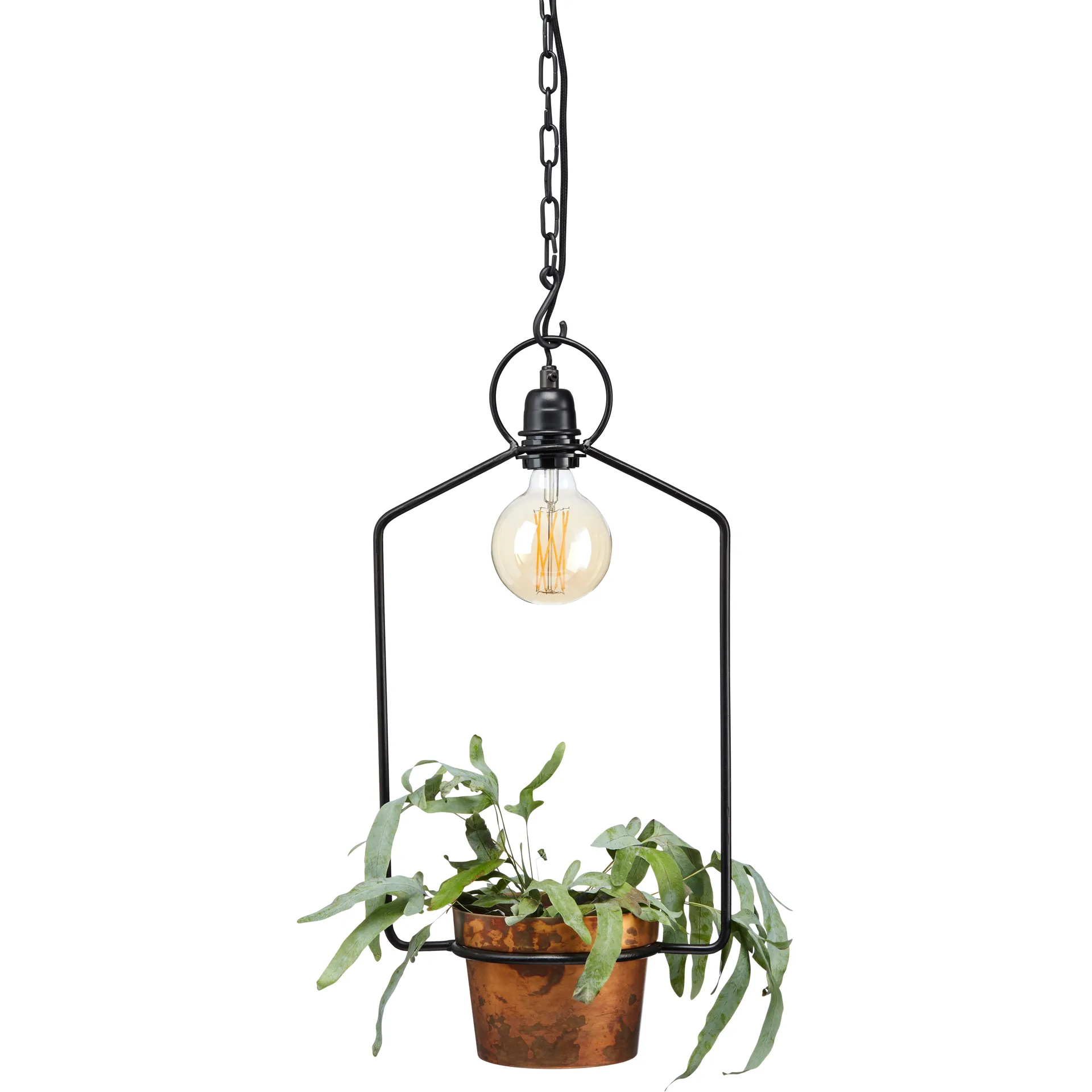 Suspension lumineuse Upptown 57 cm, Noir PR Home