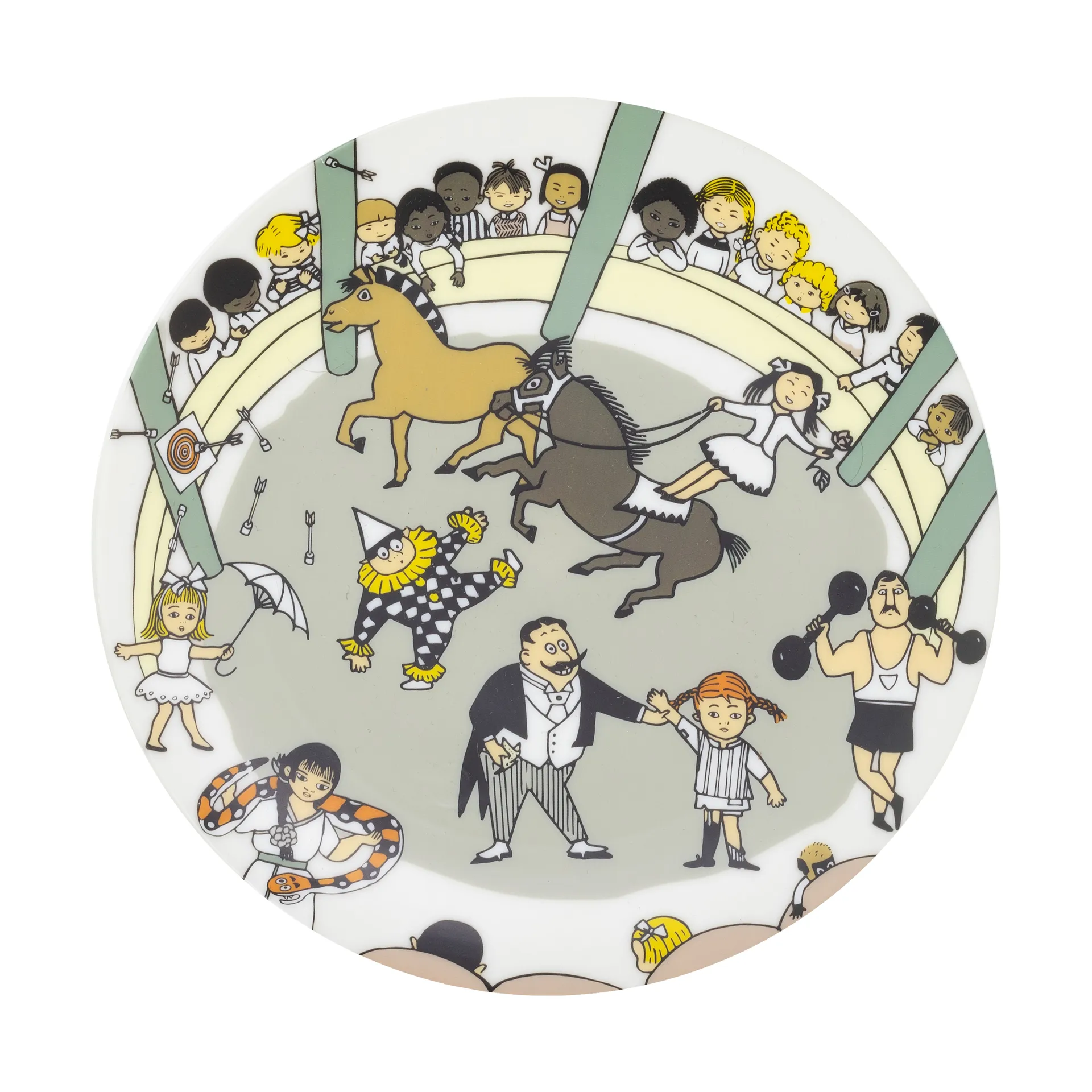 Assiette Pippi Circus Ø20 cm, Multi Rätt Start