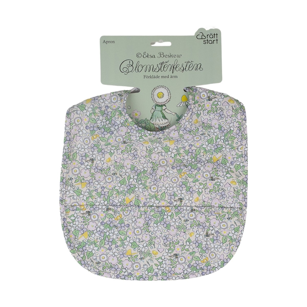 Rätt Start Bavoir Elsa Beskow Blomsterfesten Multi | Design Scandinave | Multi