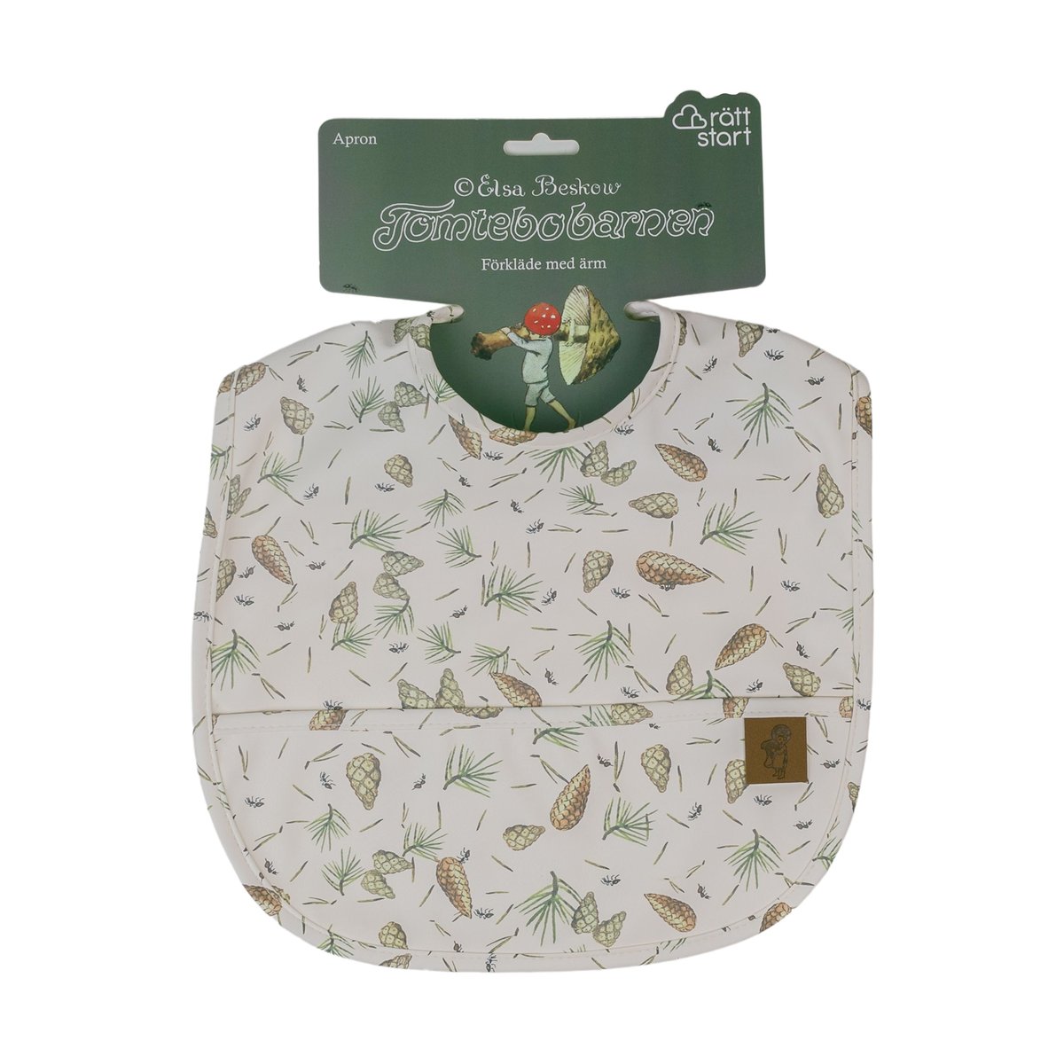 Rätt Start Bavoir Elsa Beskow Tomtebobarnen Vert | Design Scandinave | Multi