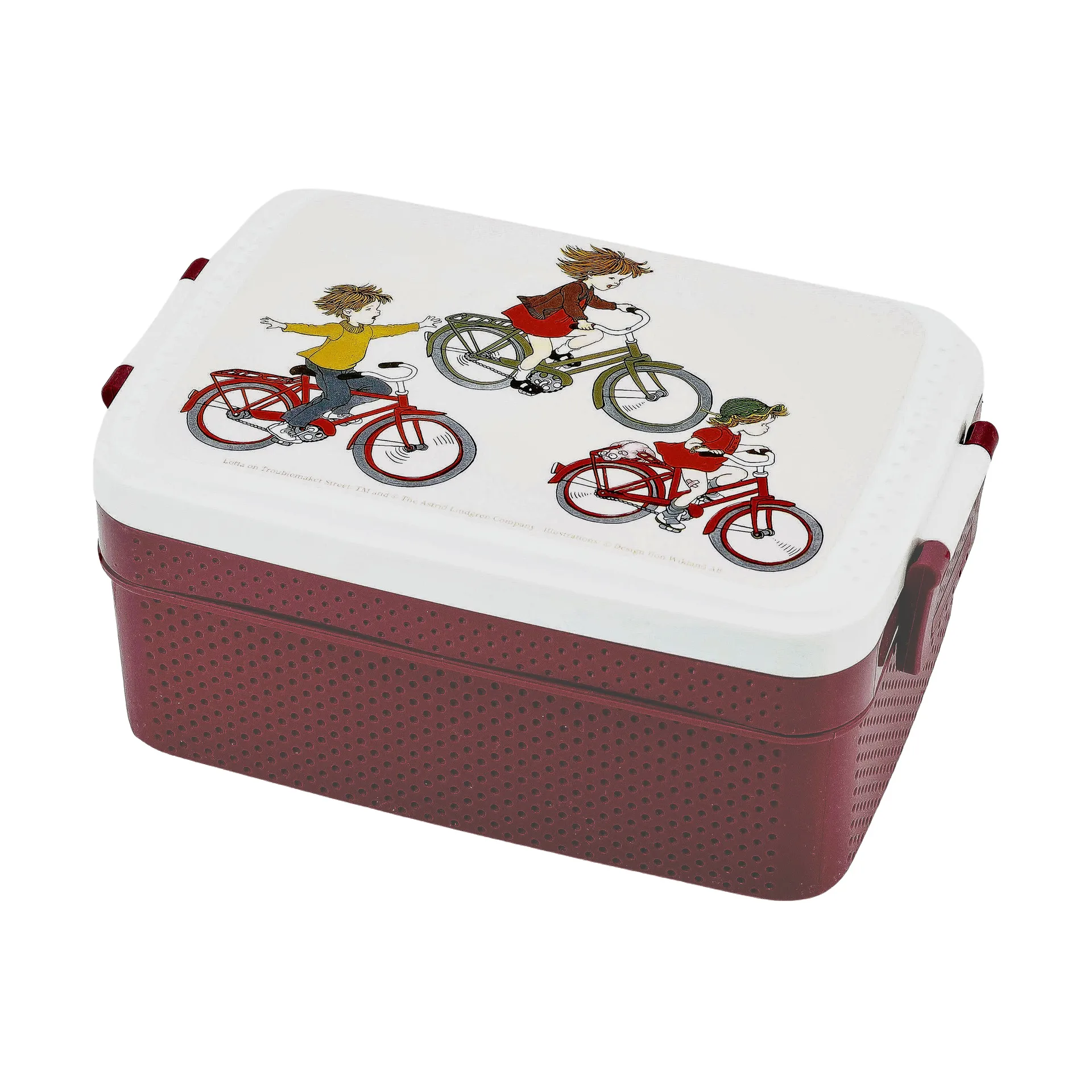 Boîte à déjeuner Lotta på Bråkmakargatan 8x18,5 cm, Brun-blanc Rätt Start