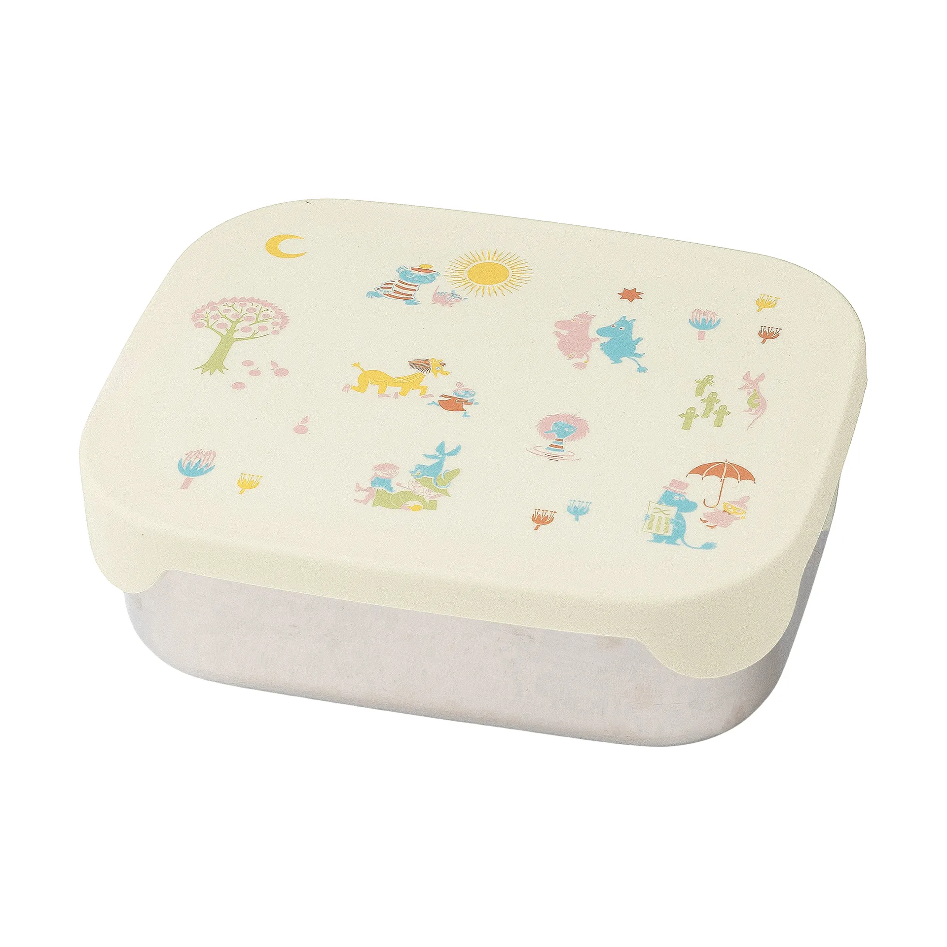 Boîte à déjeuner Mumin 80 en métal 13x17 cm, Beige Rätt Start