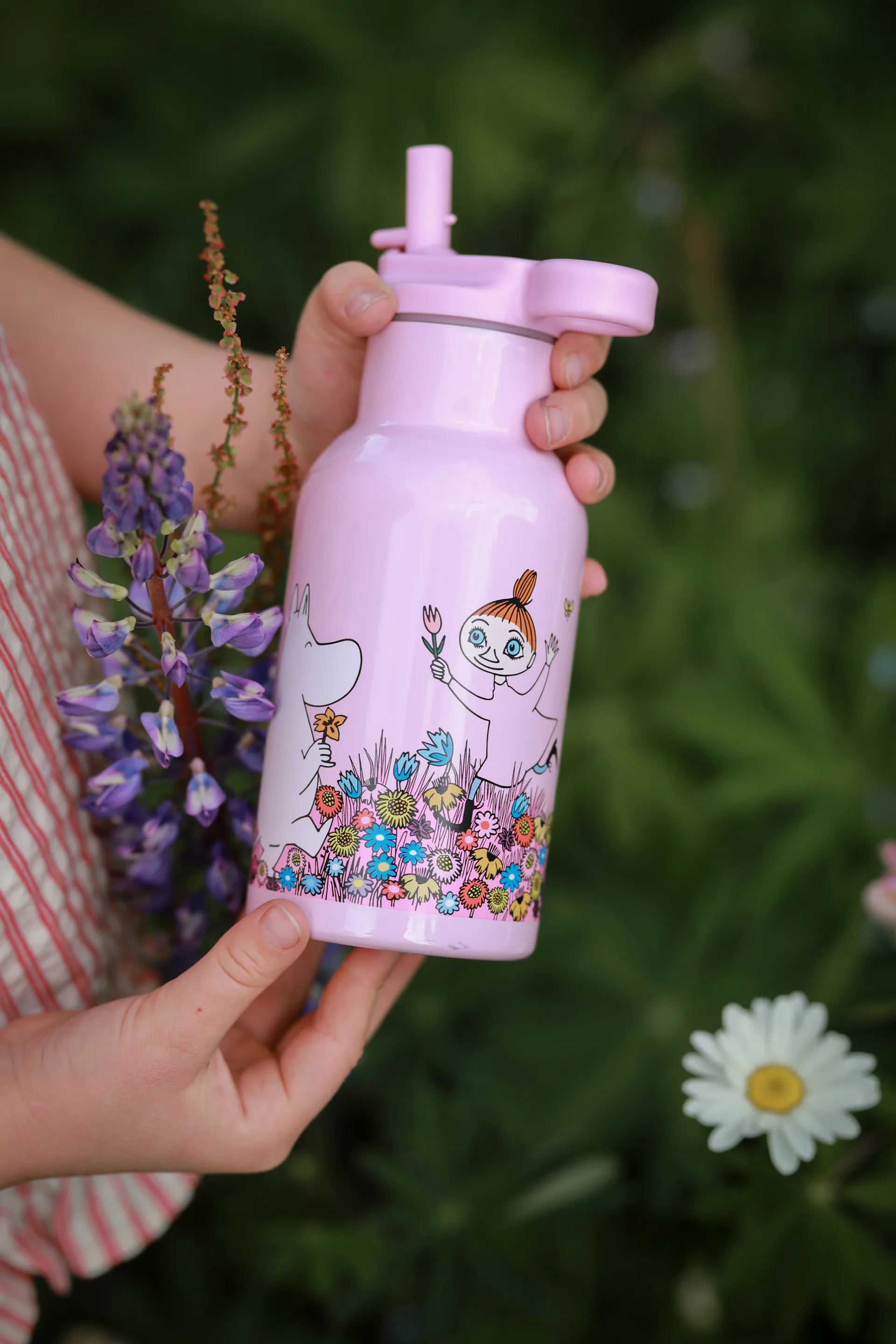 Bouteille d’eau Mumin Meadow 34 cl, Rose Rätt Start