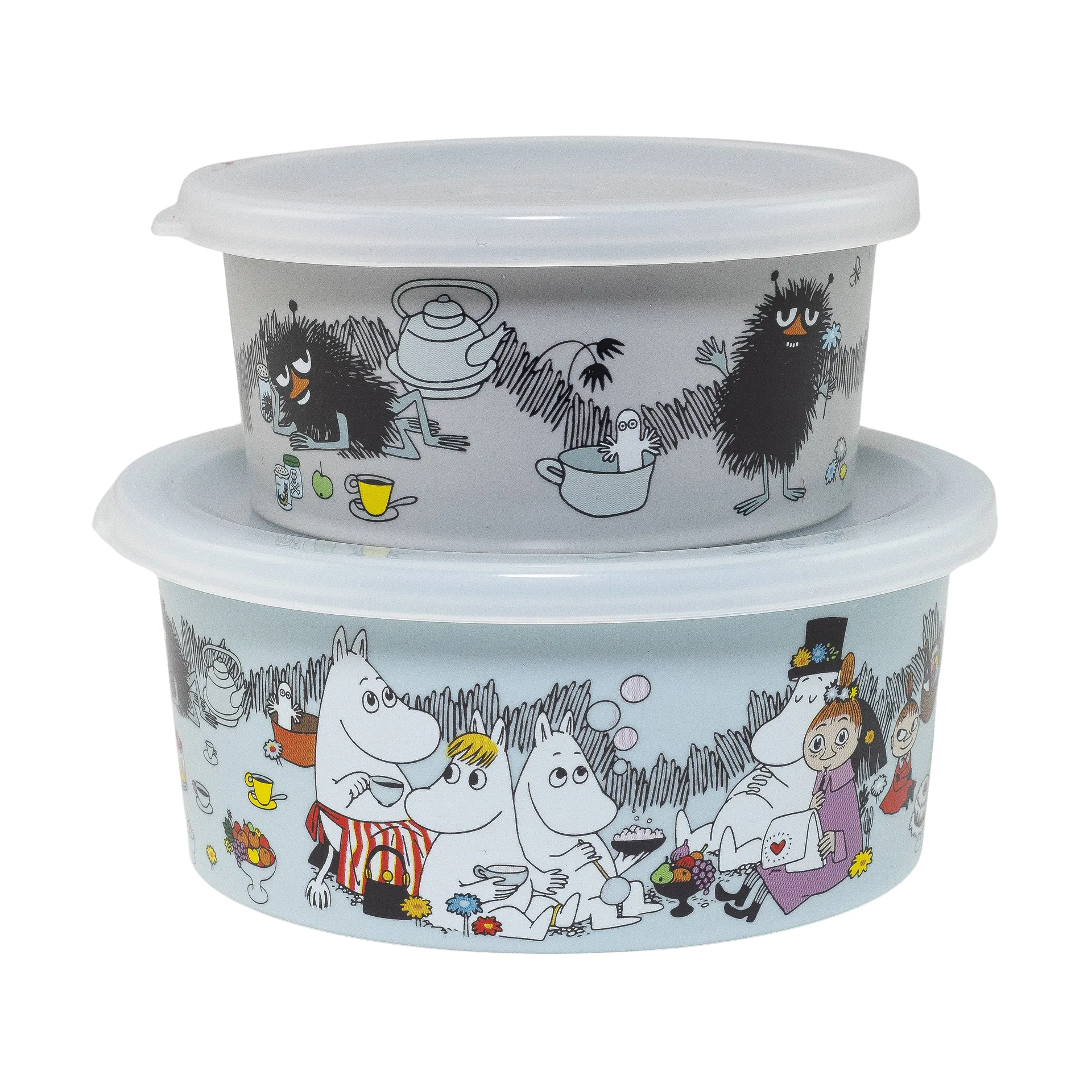 Mumin Picknick Stinky Snackbox, lot de 2, Multi Rätt Start