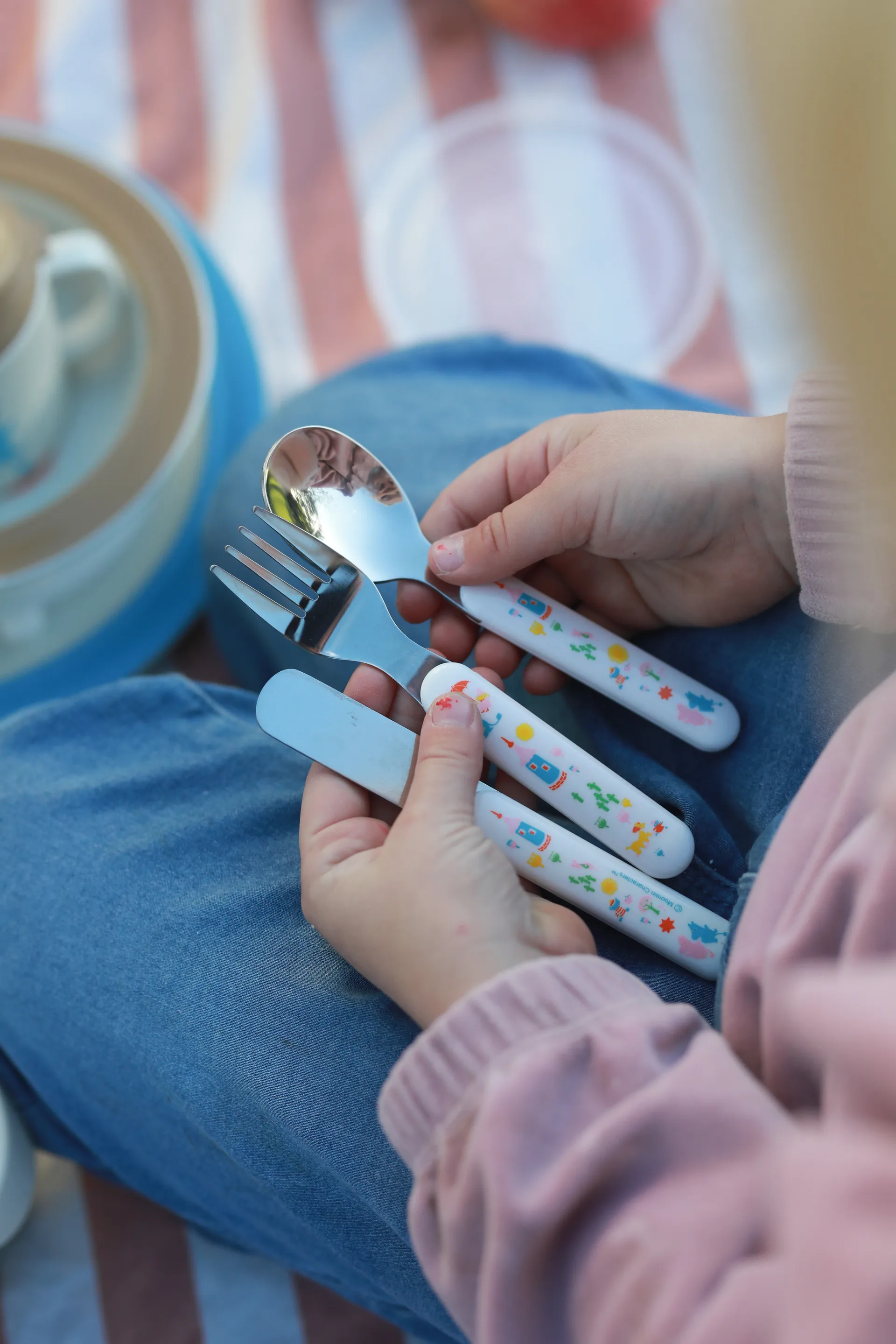 Set de couverts Mumin 80 3 pièces, Blanc Rätt Start