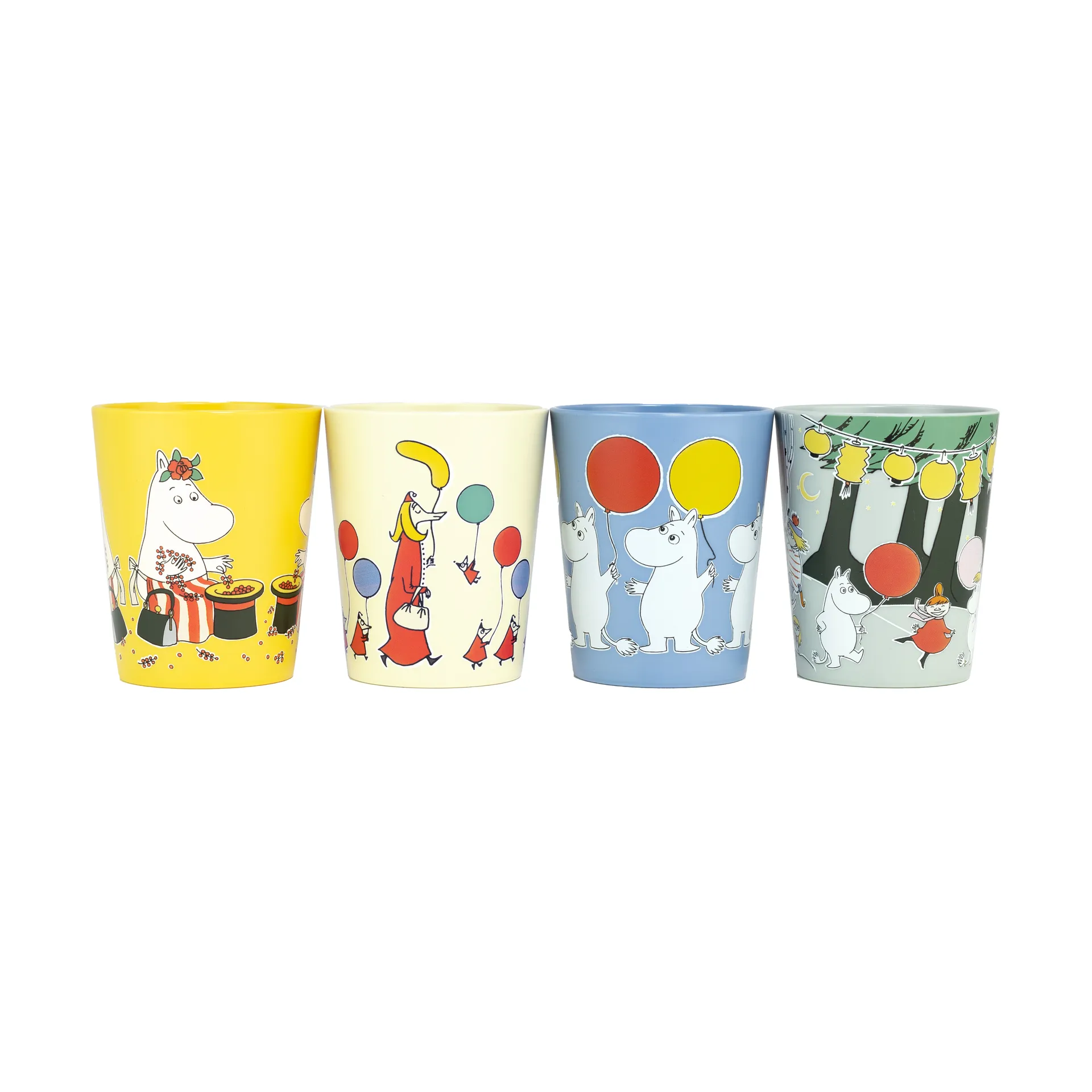 Tasses de collection Mumin Festligheter 15 cl, lot de 4, Multi Rätt Start