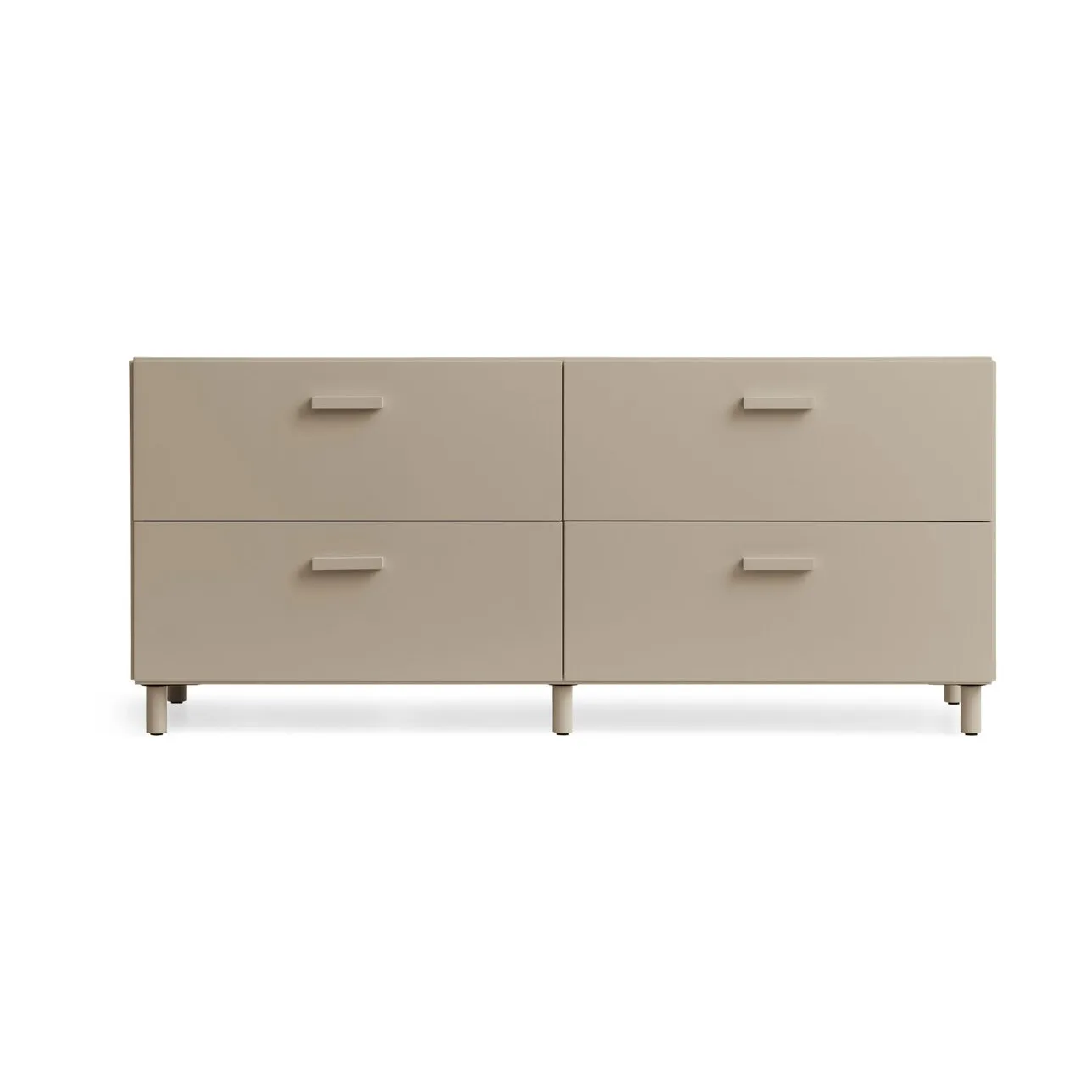 Commode Relief bas sur pieds 123x46,6 cm beige,  Relief