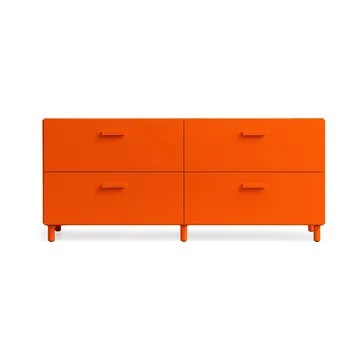 Commode Relief bas sur pieds 123x46,6 cm orange - Relief