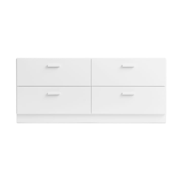 Commode Relief bas sur socle 123x46,6 cm blanc - undefined - Relief