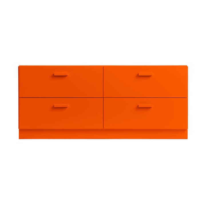 Commode Relief bas sur socle 123x46,6 cm orange - undefined - Relief