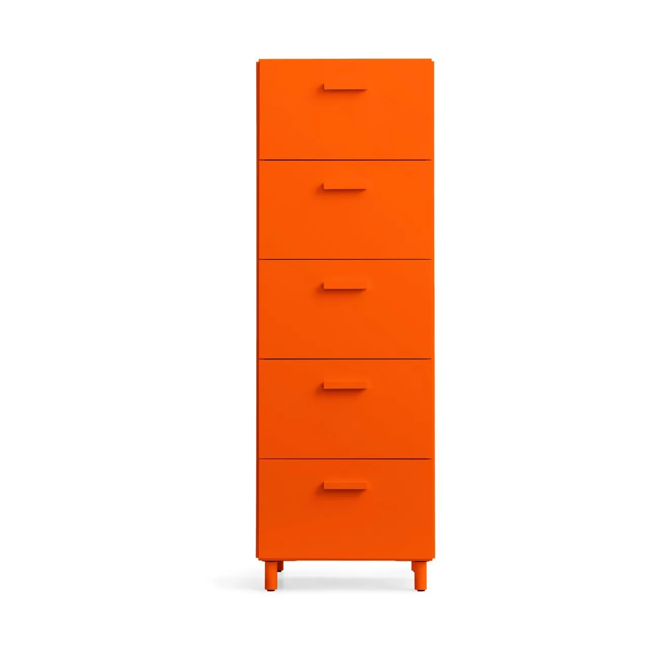 Commode Relief haut sur pieds 41x115 cm orange,  Relief